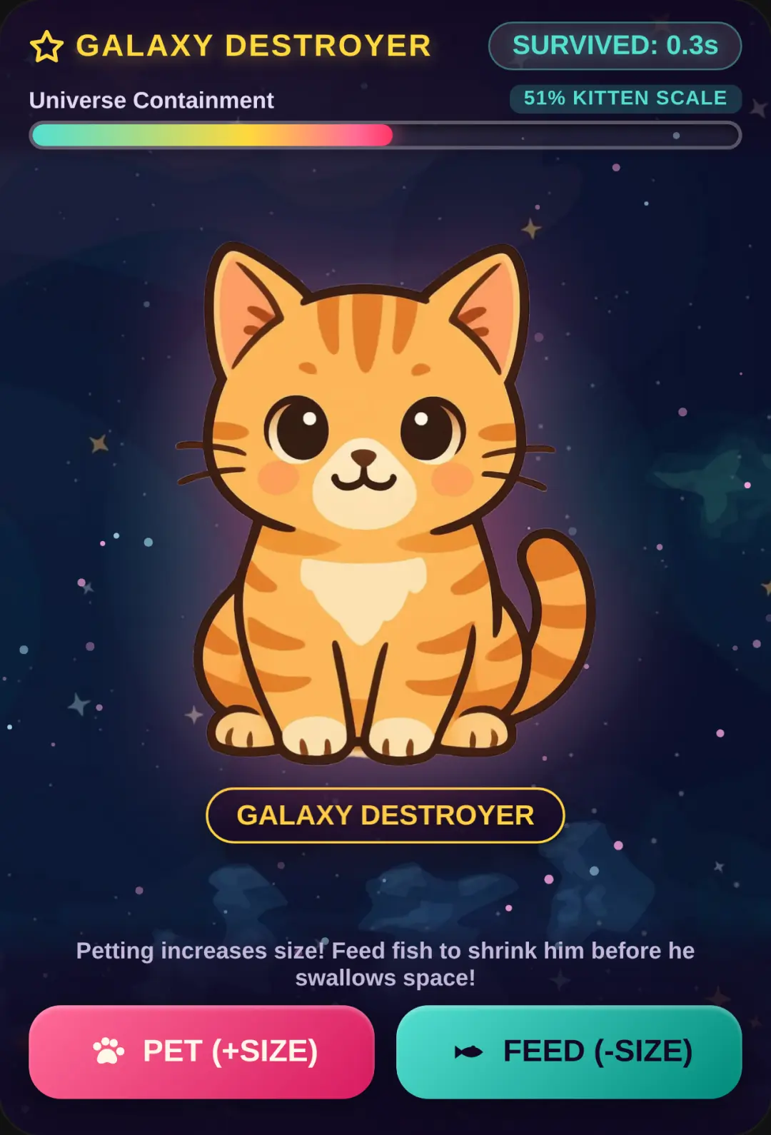 Galaxy Destroyer: Cosmic Cat cover