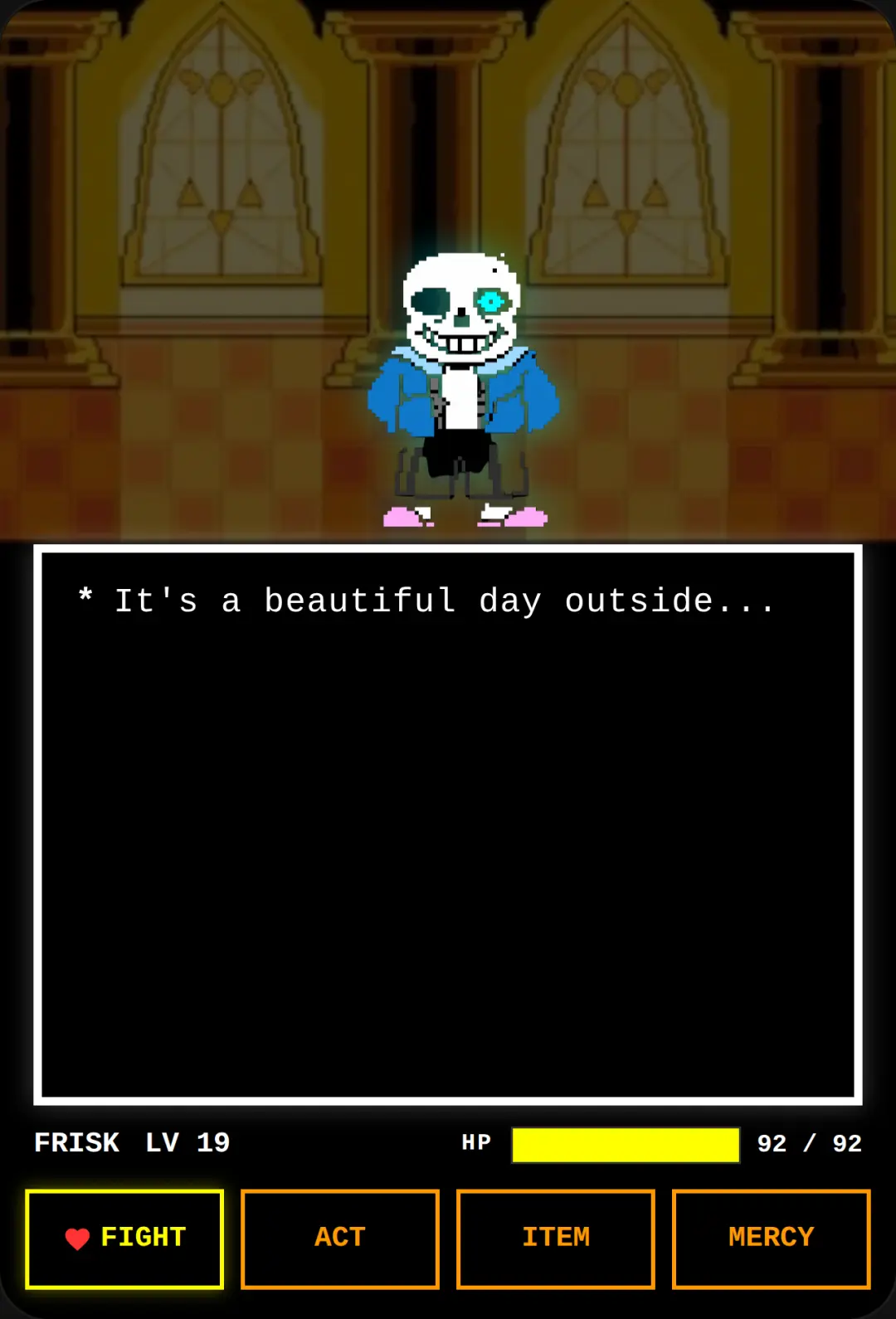 Undertale: Sans Battle cover