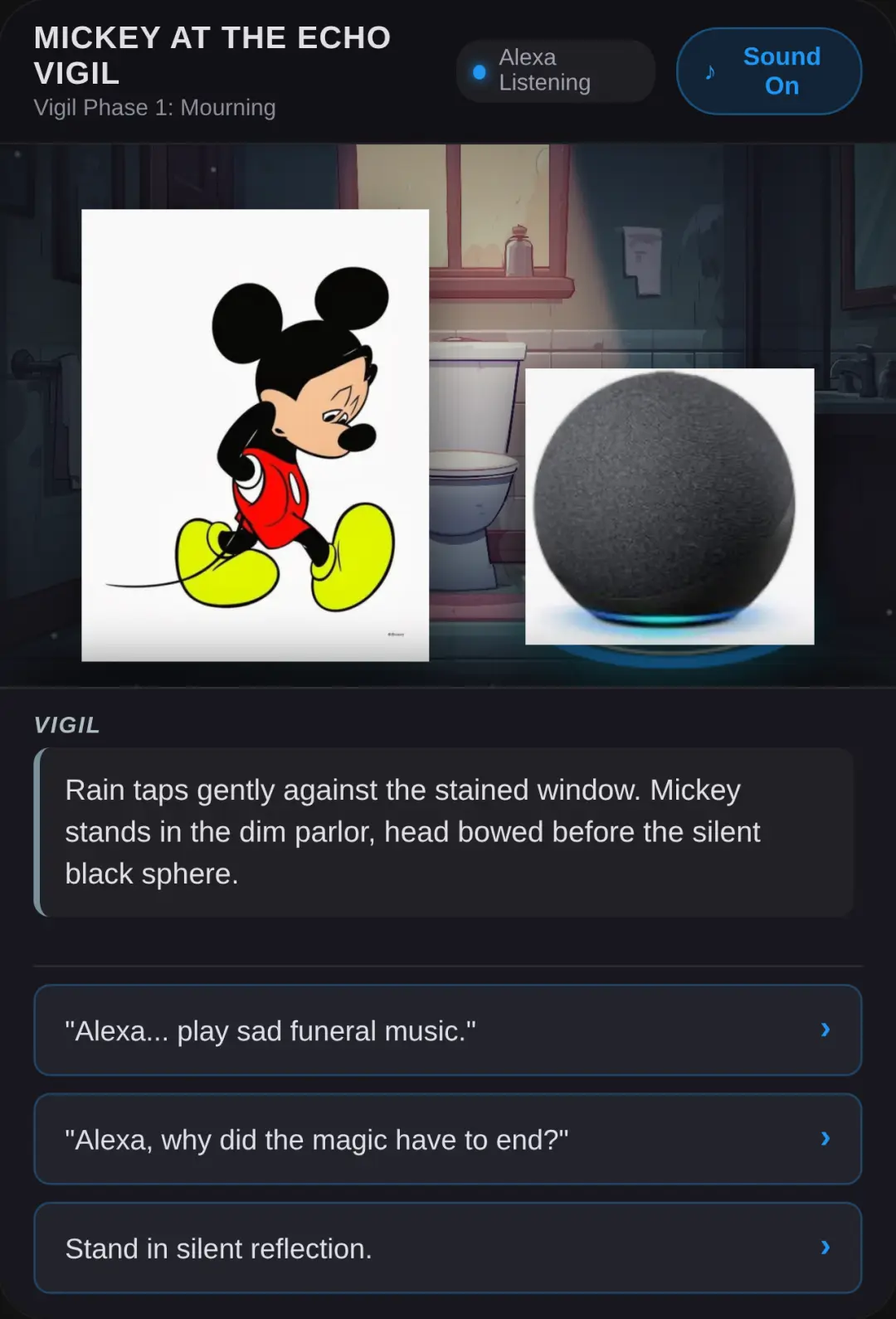 Mickey at the Echo Vigil cover