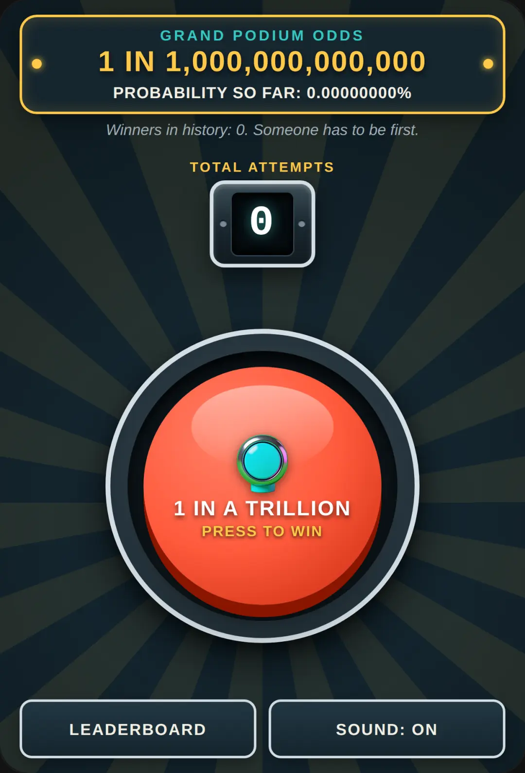 1 IN A TRILLION cover