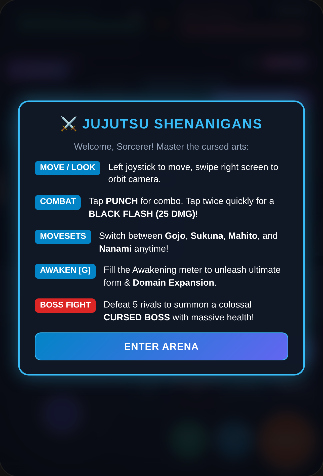 Jujutsu Shenanigans(MY FIRST GAME:D) cover