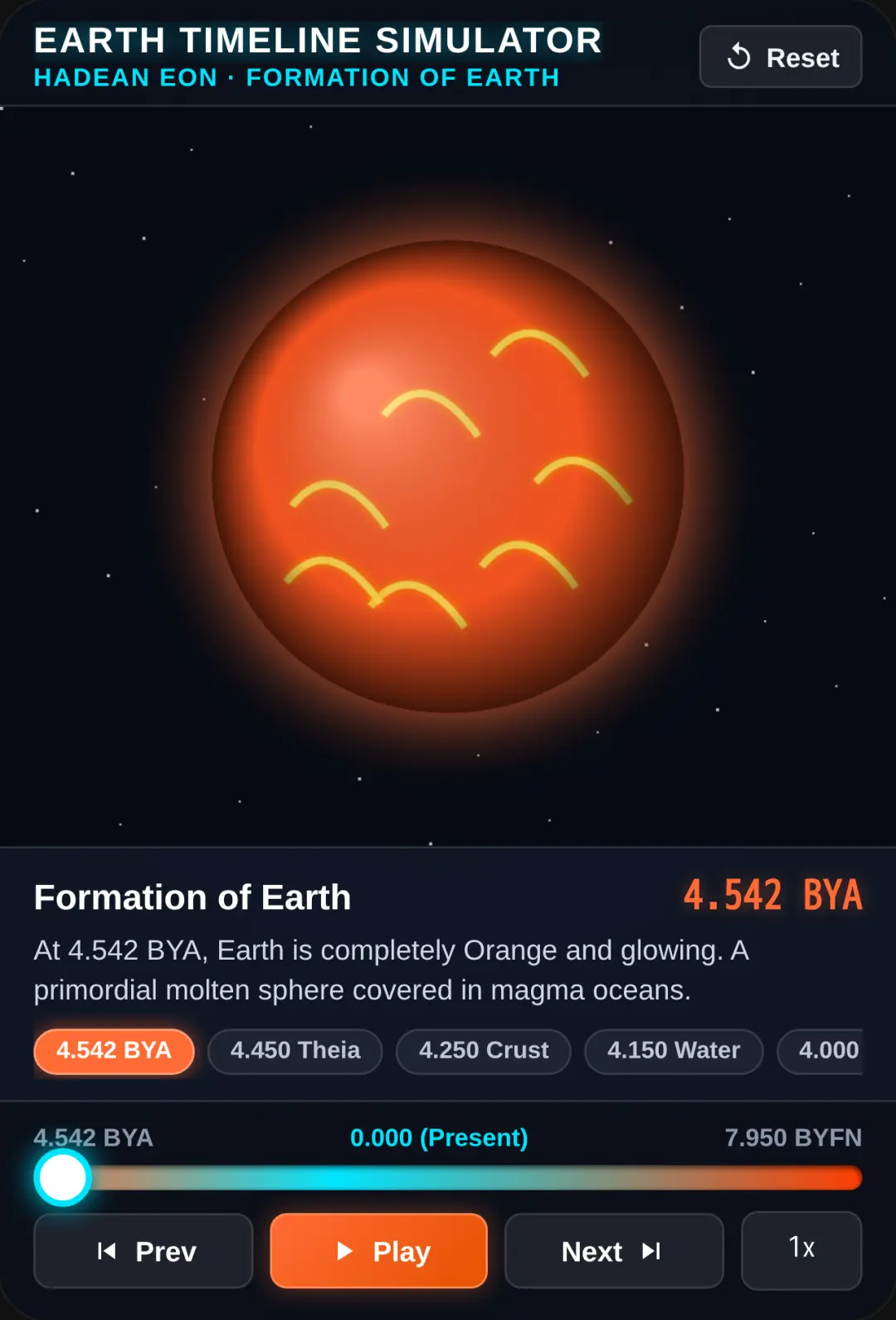 Earth Timeline Simulator cover