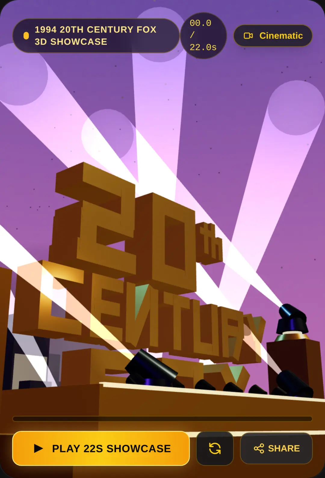 20th Century Fox 1994 Logo 3D Showcase cover