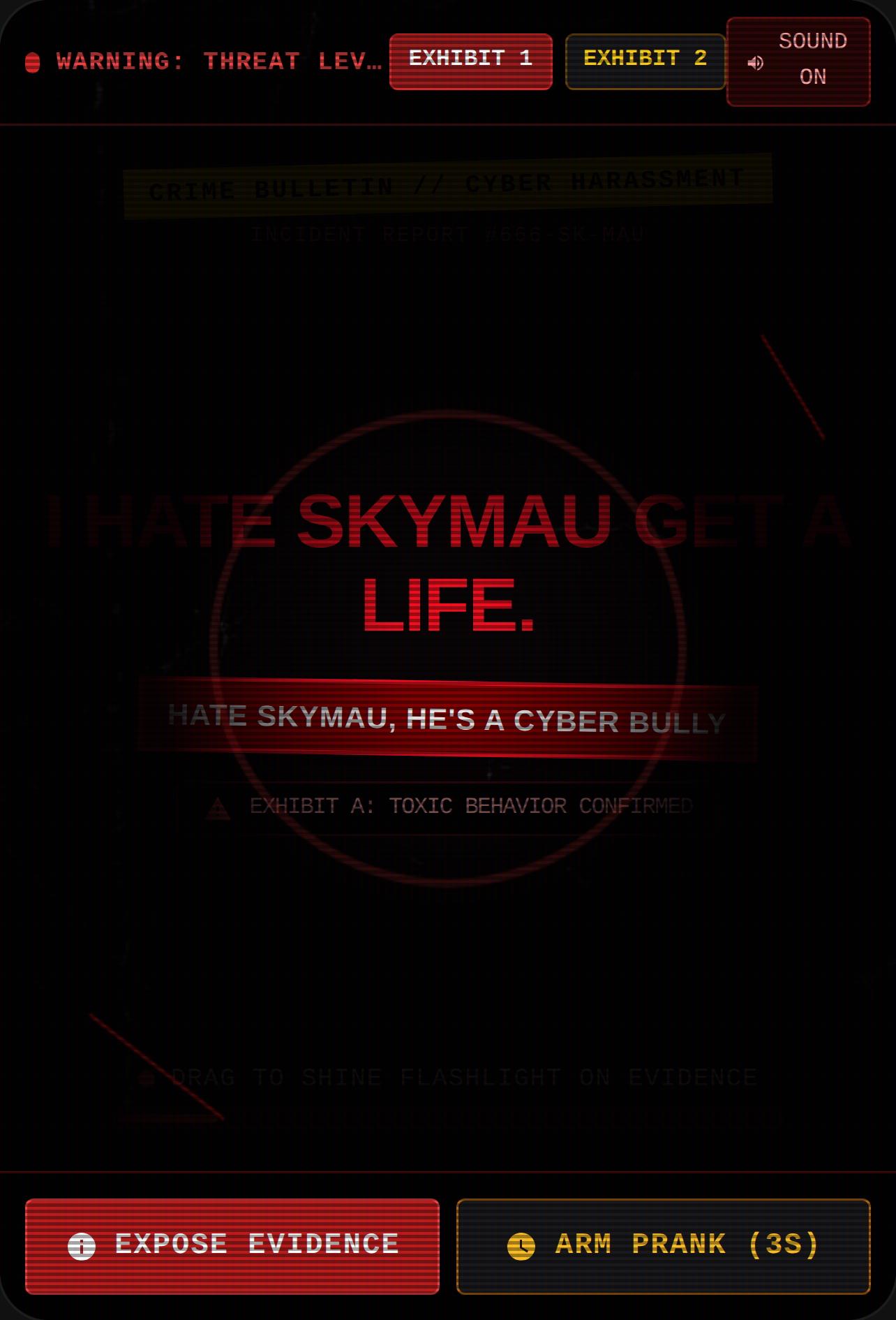 ANTI-SKYMAU WARNING POSTER cover