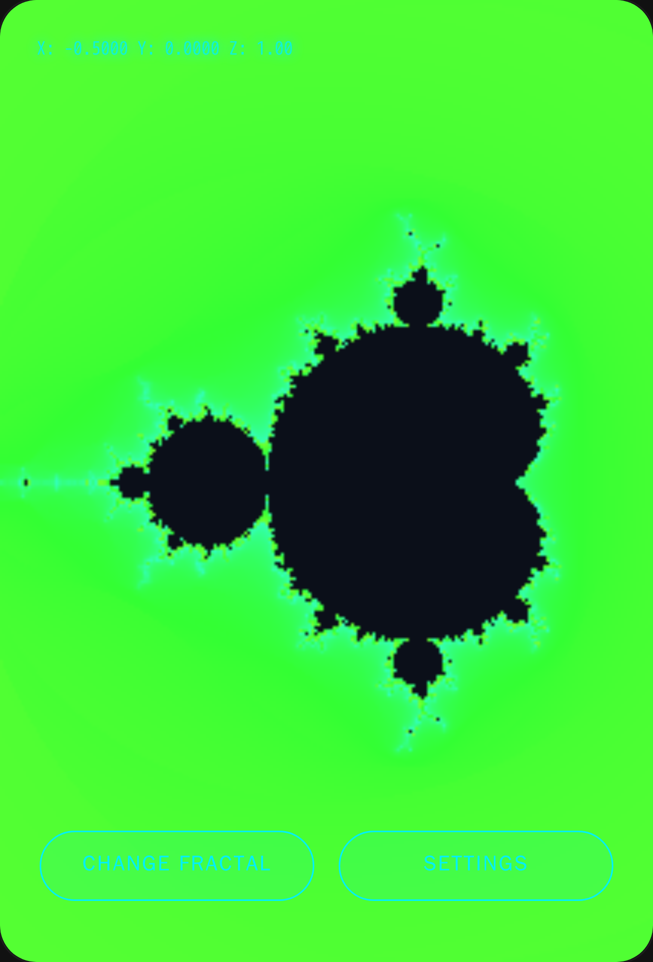 pixelated fractal generator cover