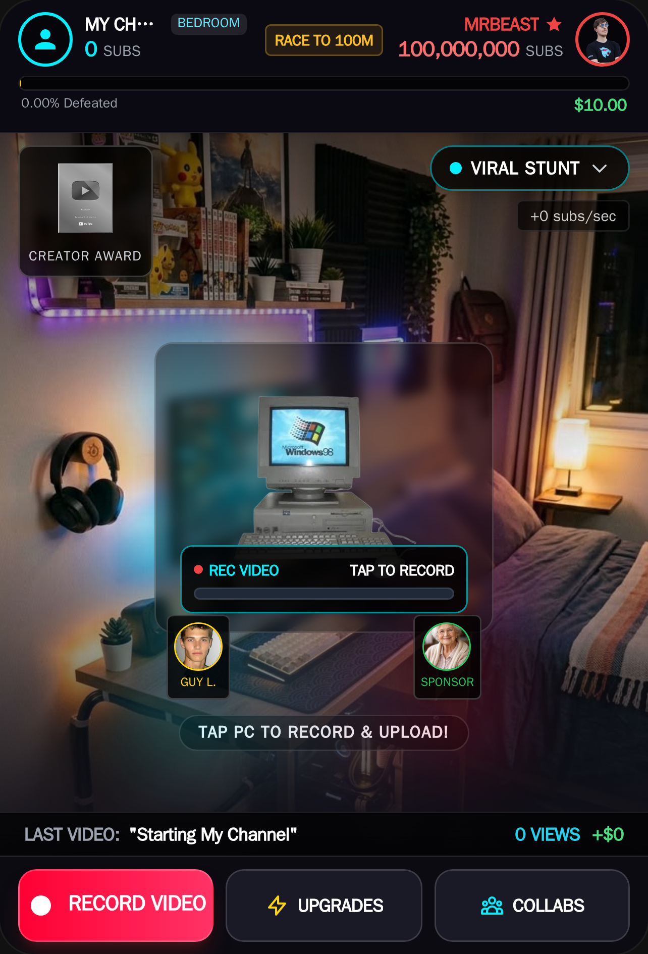 Streamer Tycoon: Beat MrBeast cover