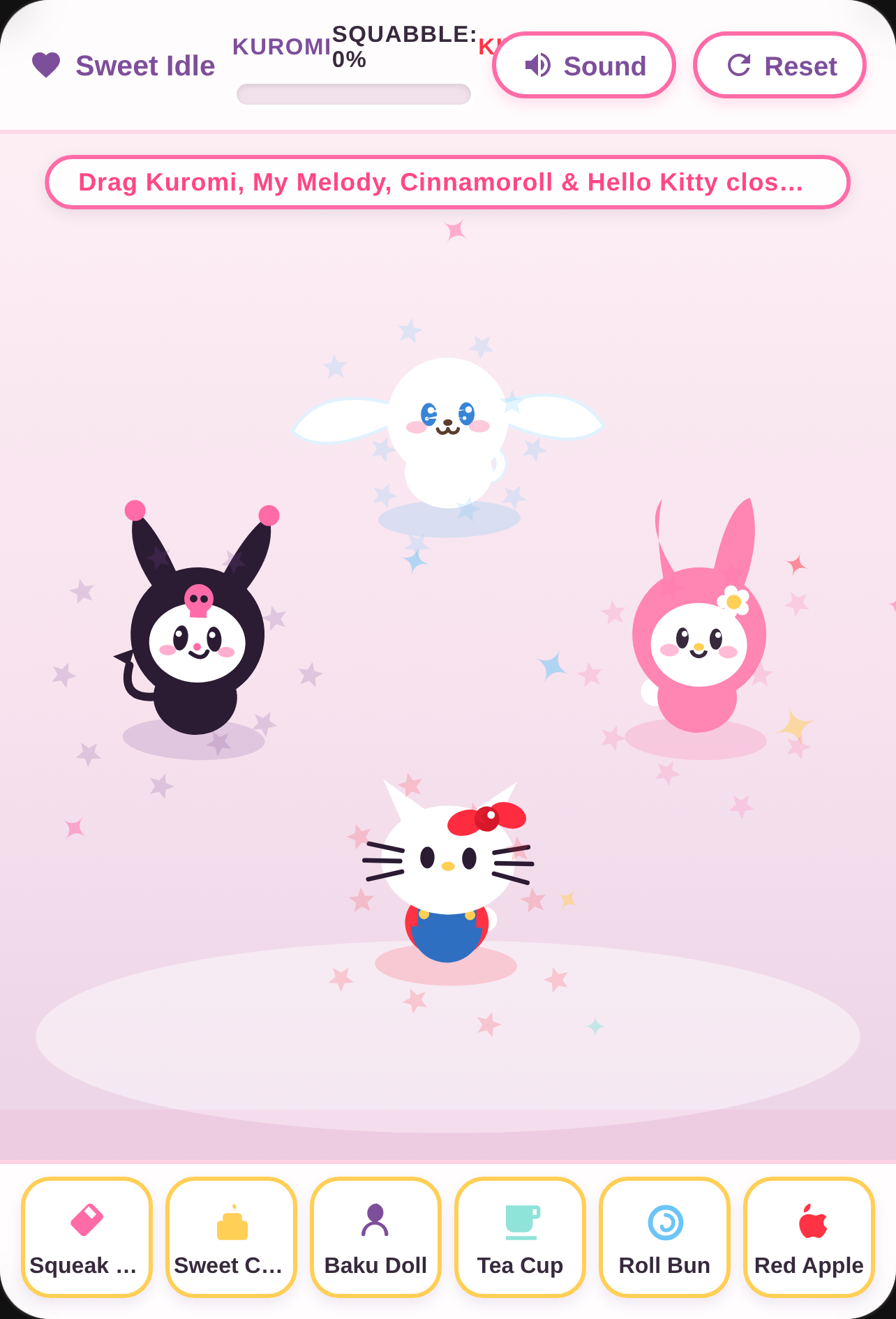 Kuromi, My Melody, Cinnamoroll & Hello Kitty: Cute Playful Squabble cover