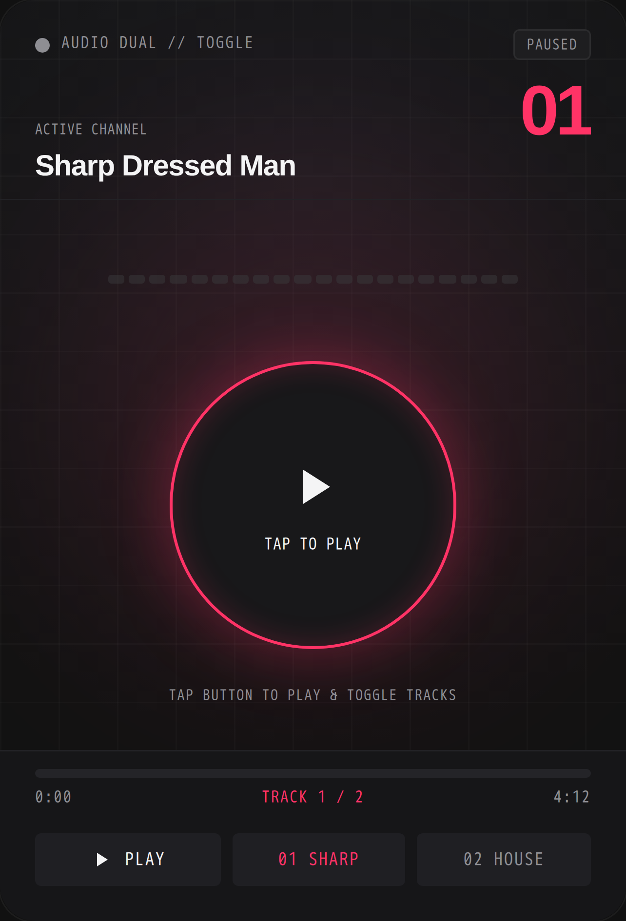Audio Dual — Toggle Player cover