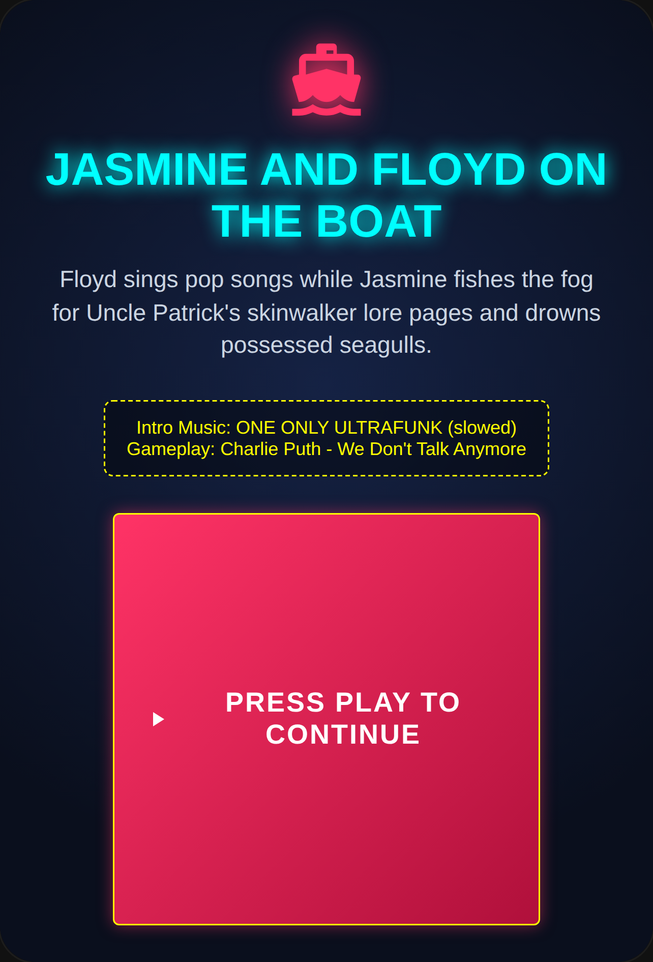 Jasmine and Floyd on the Boat cover
