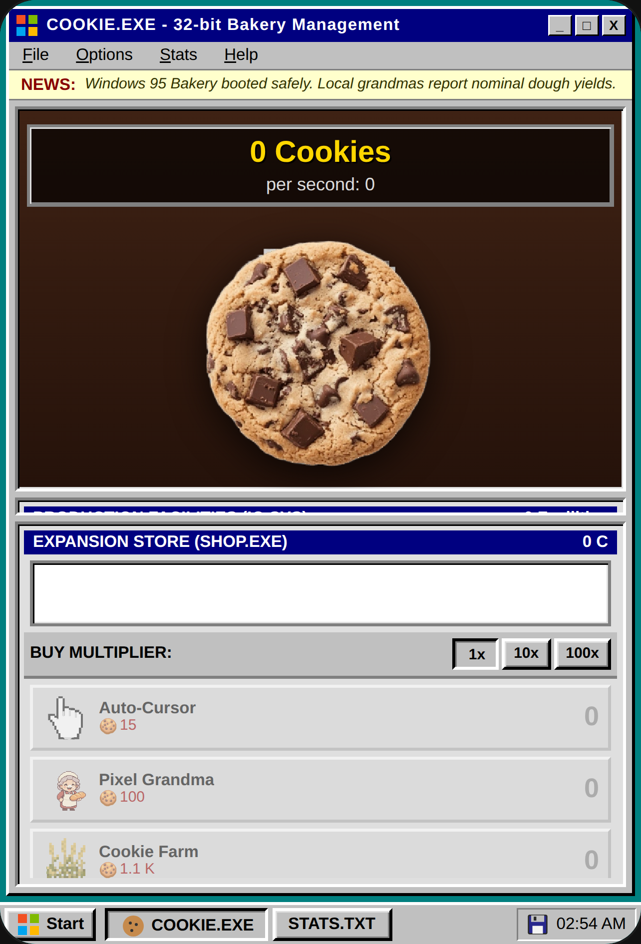 Cookie Clicker: Revived (PC Version) cover