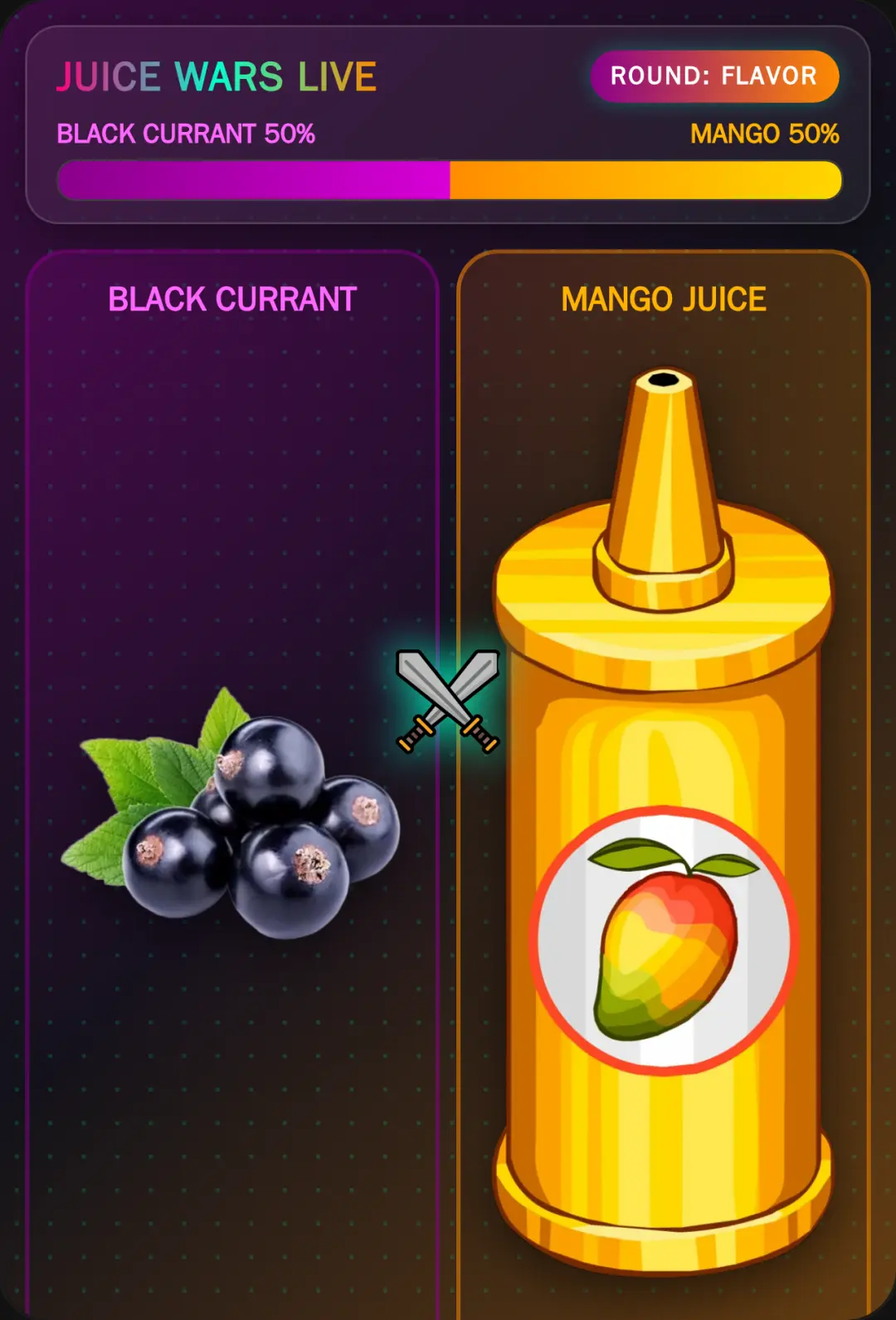 Juice Battle: Black Currant vs Mango cover
