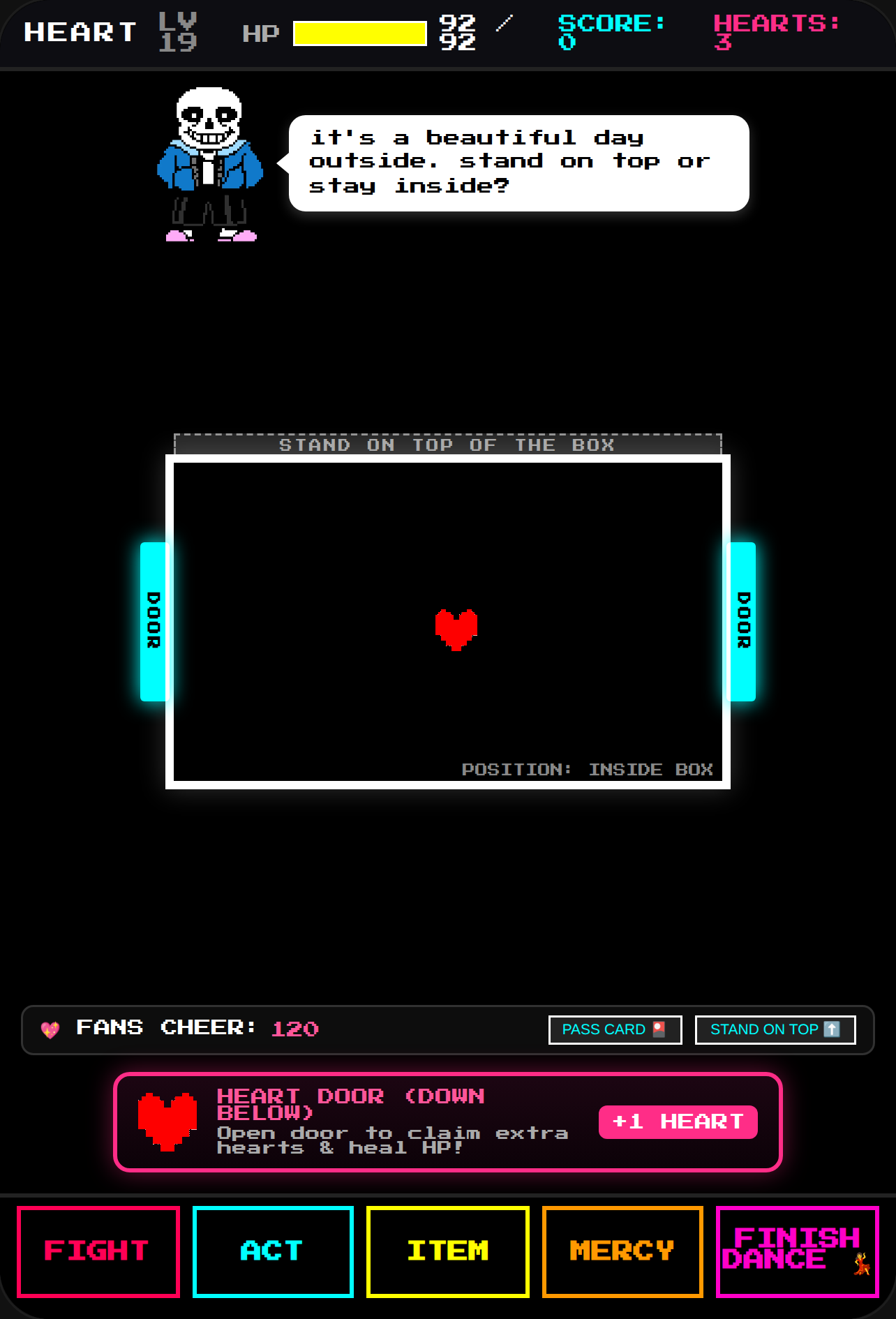 Sans Battle: The Box & The Heart cover
