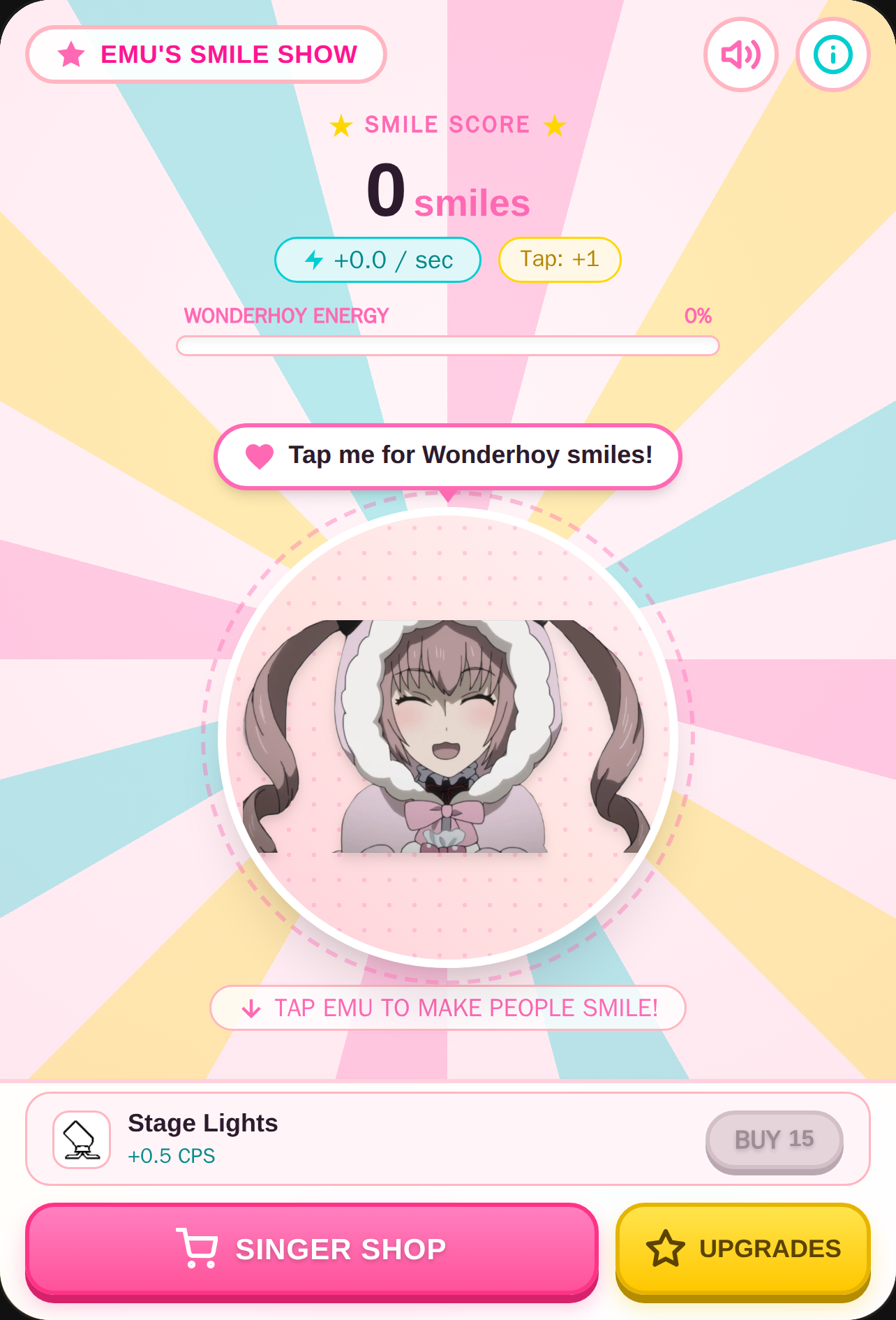 Emu's Wonderhoy Smile Clicker cover