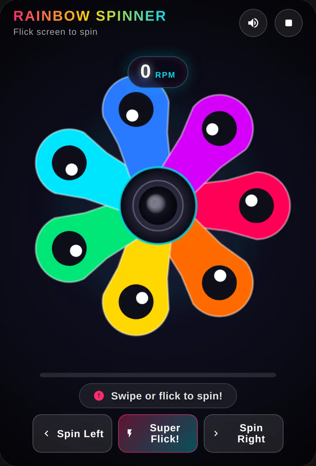Rainbow Spinner cover