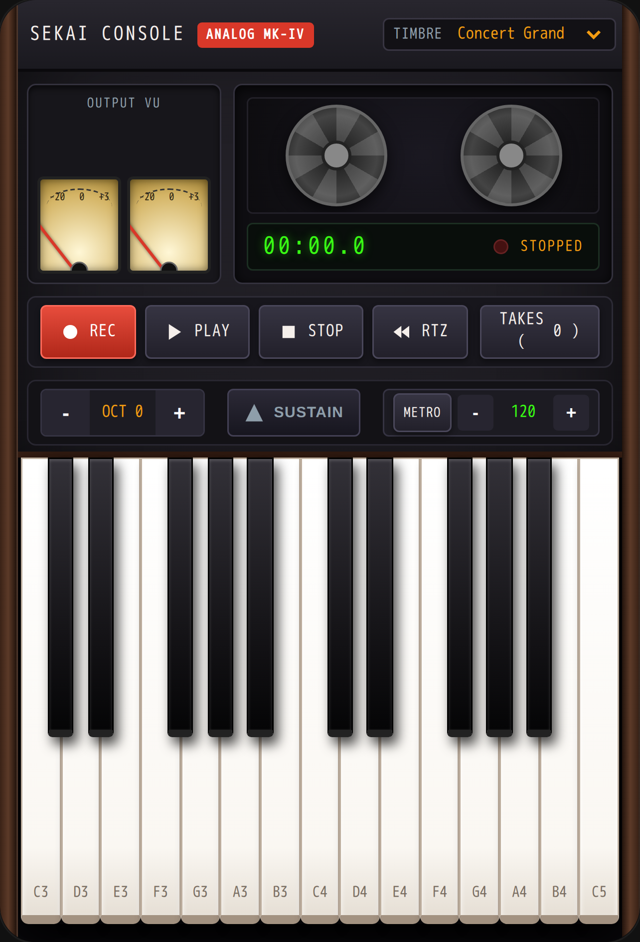 Analog Studio Piano Console cover