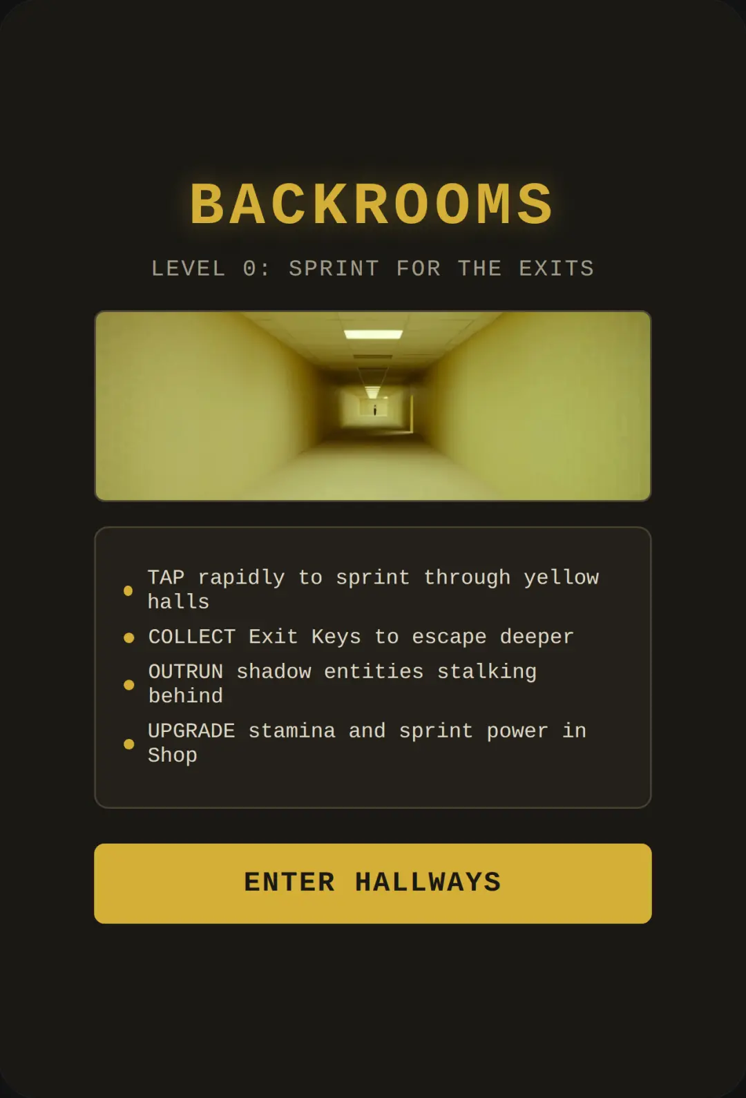 Backrooms Clicker - Liminal Escape cover