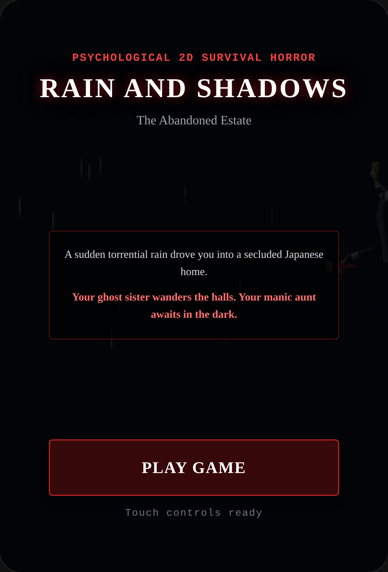 Rain and Shadows: The Abandoned House (Yuki 2d) cover