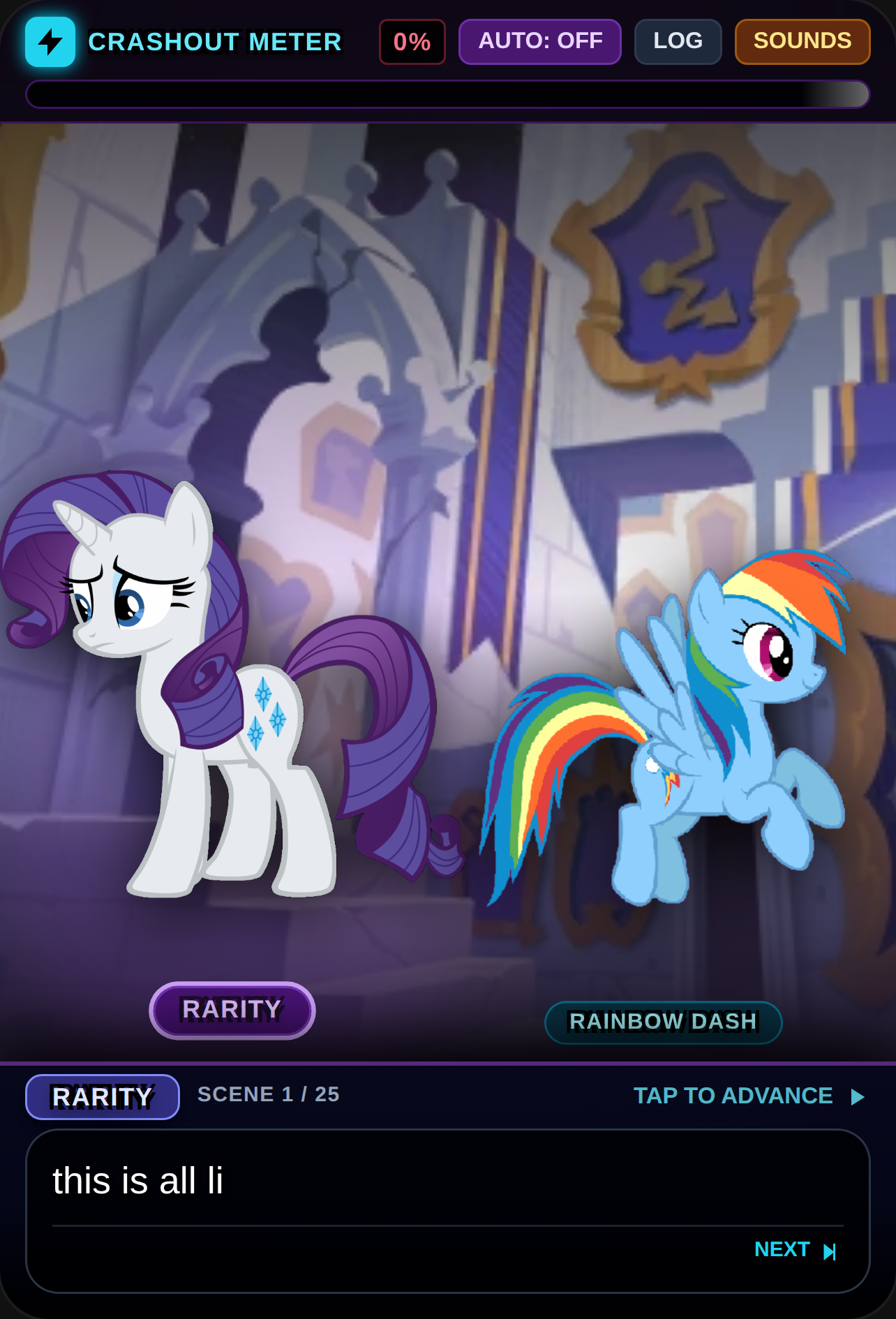 Rainbow Dash Crashout cover