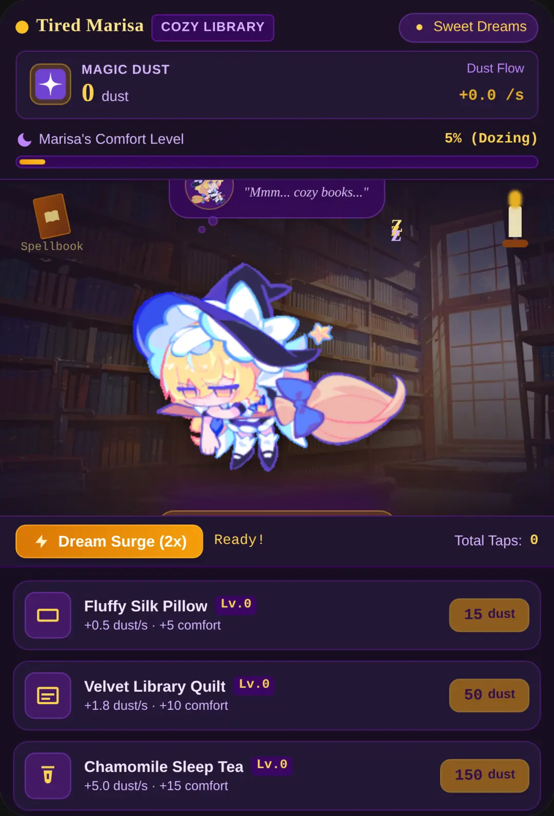 Tired Marisa: Cozy Library Nap cover