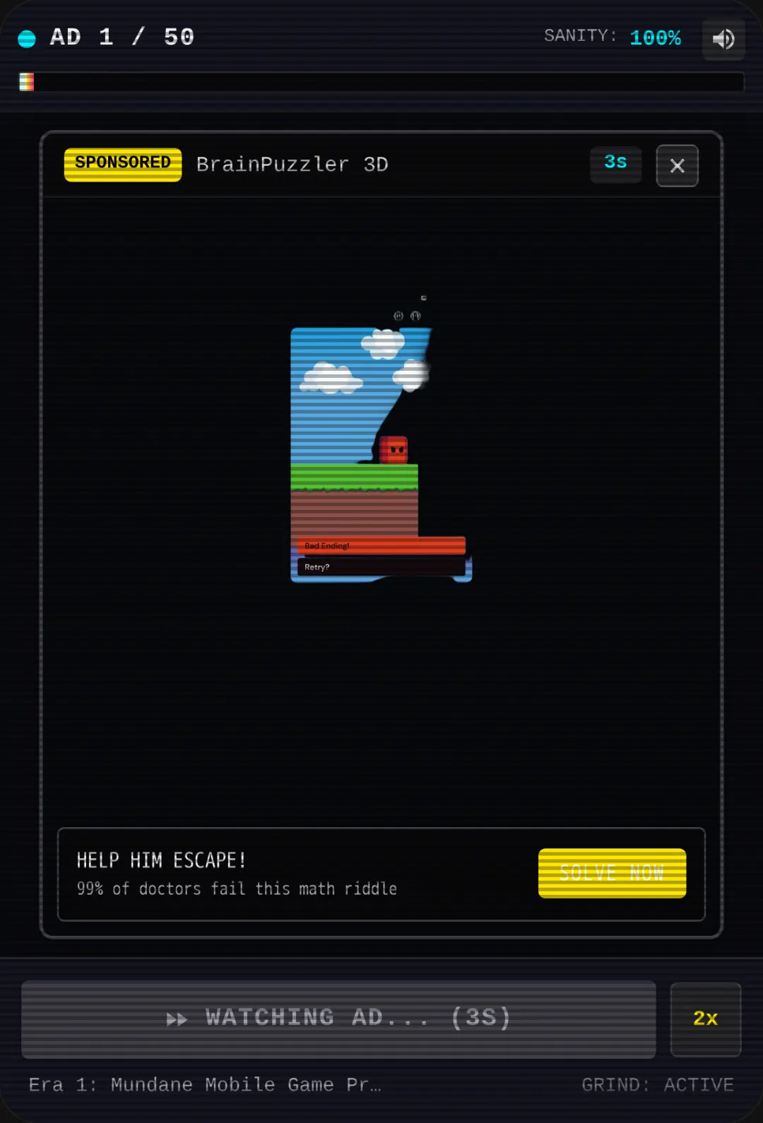 Watch 50 Ads to Win cover