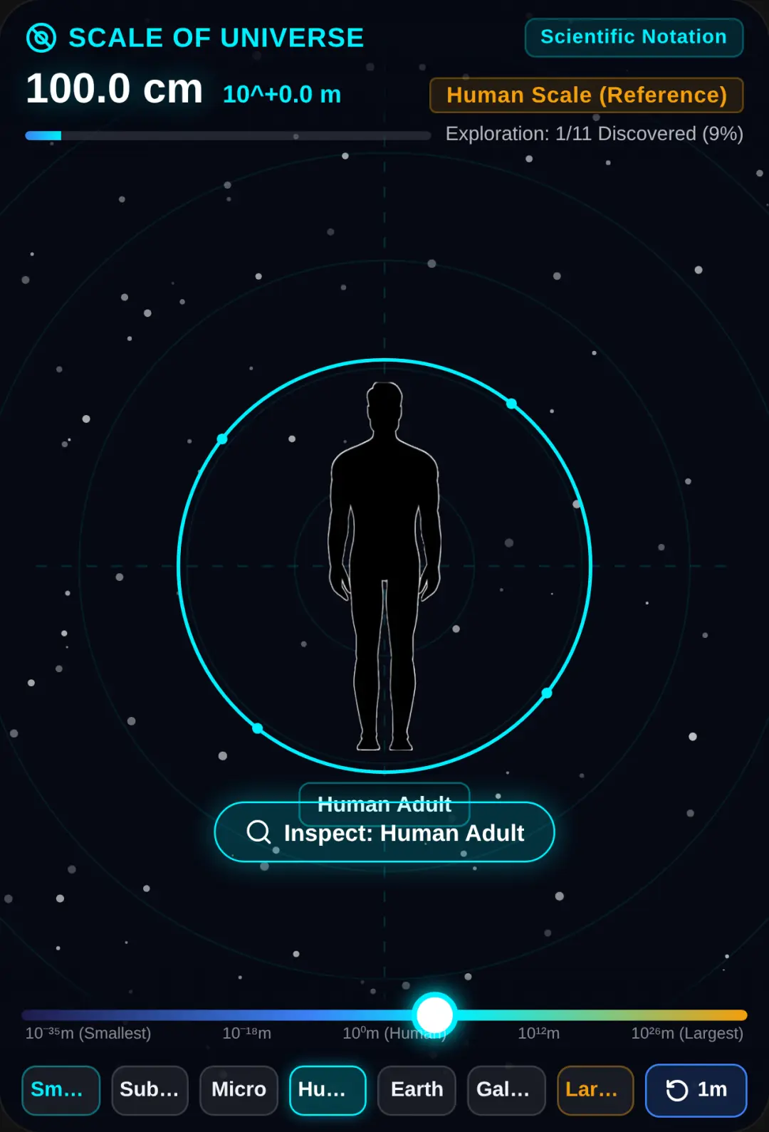 Scale of the Universe - Cosmic to Quantum Zoom cover