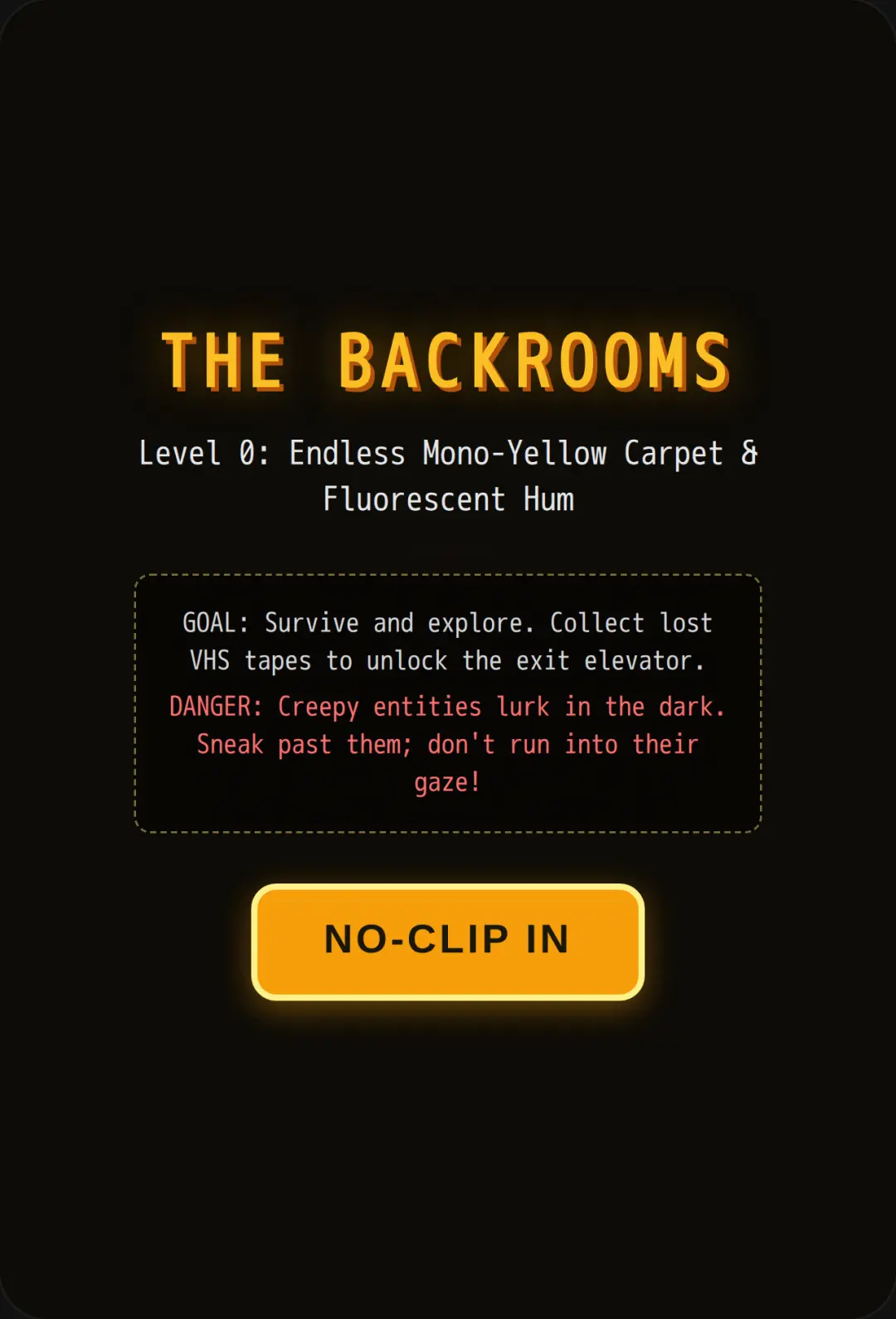 The Backrooms - Level 0 cover