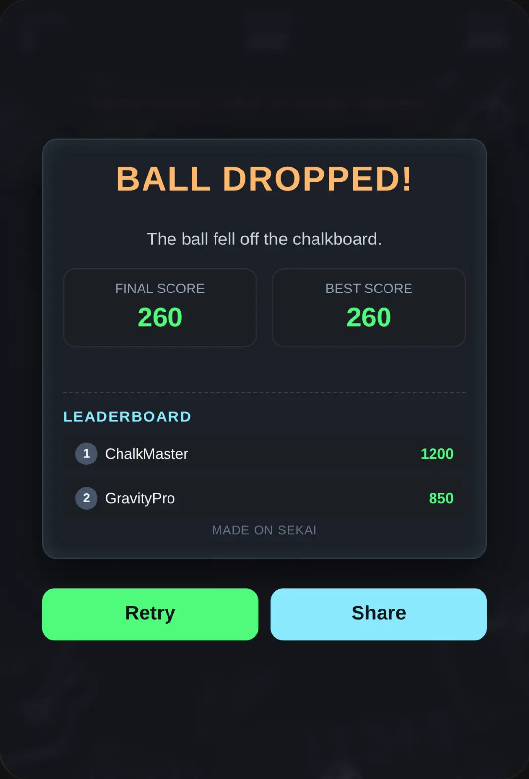 Chalk Drop cover