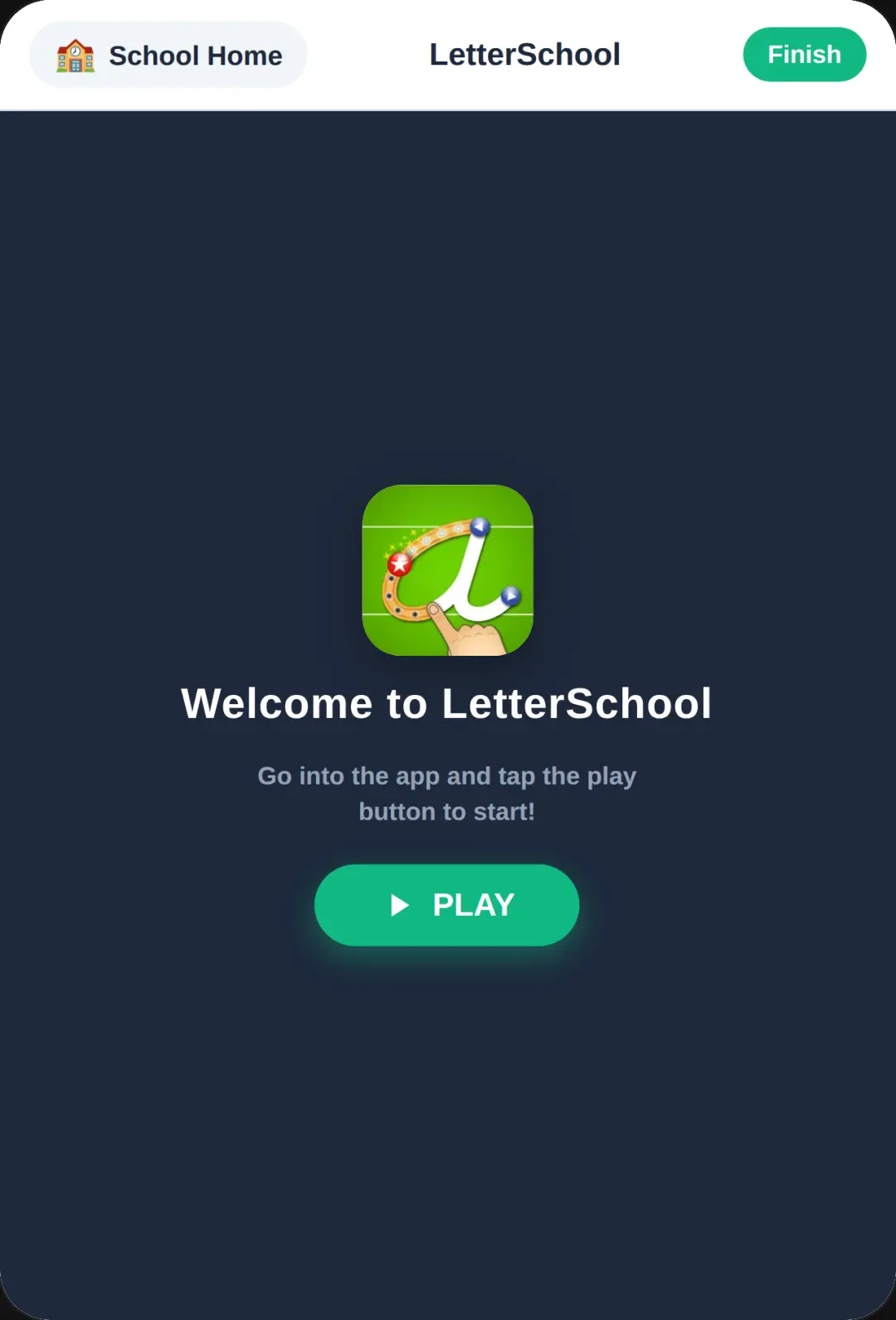 Letter School tracing cover