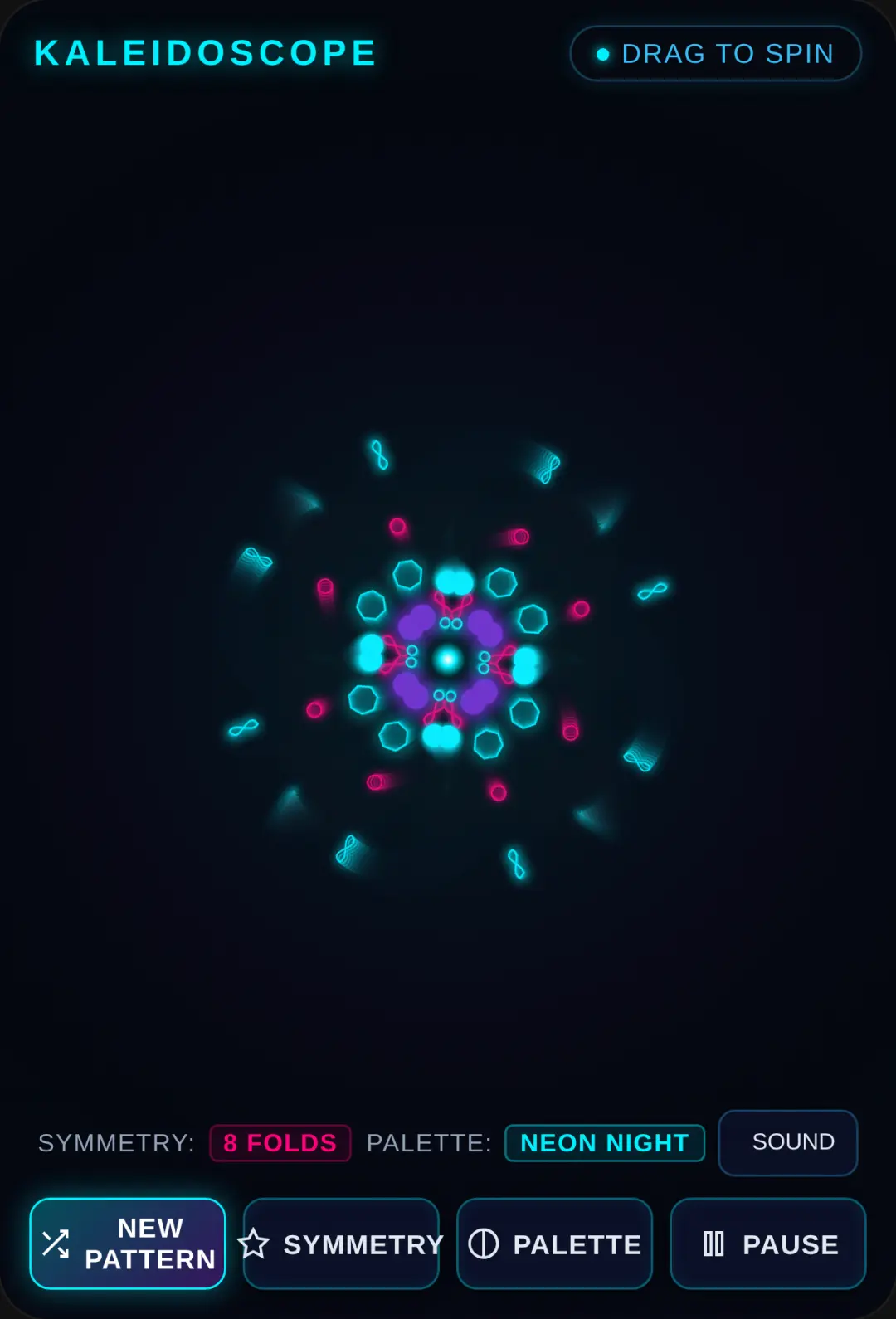 Night Neon Kaleidoscope cover
