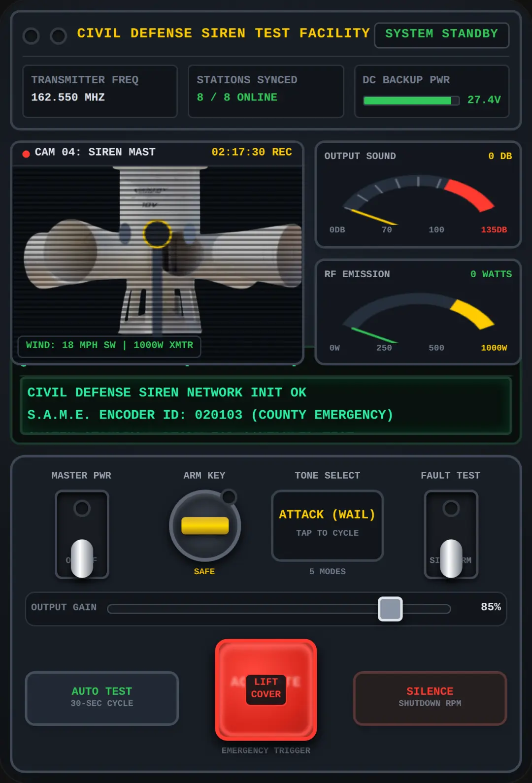 TORNADO WARNING SIREN CONTROLLER cover