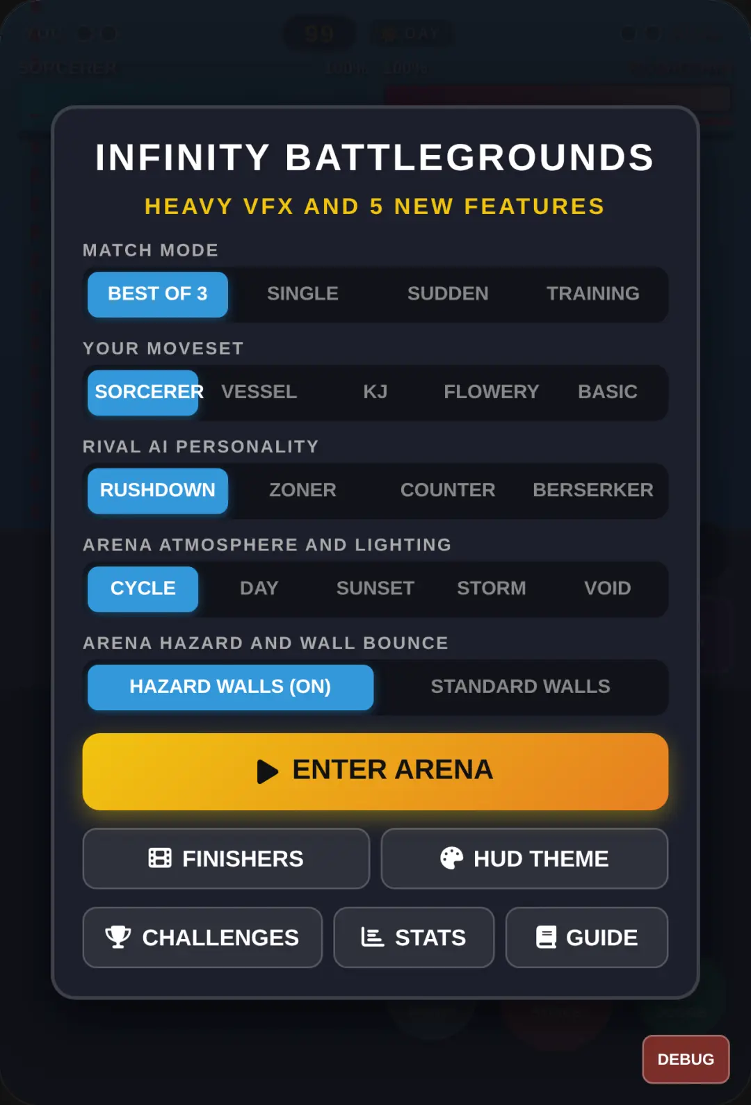 Infinity Battlegrounds: Heavy VFX and Expansion cover