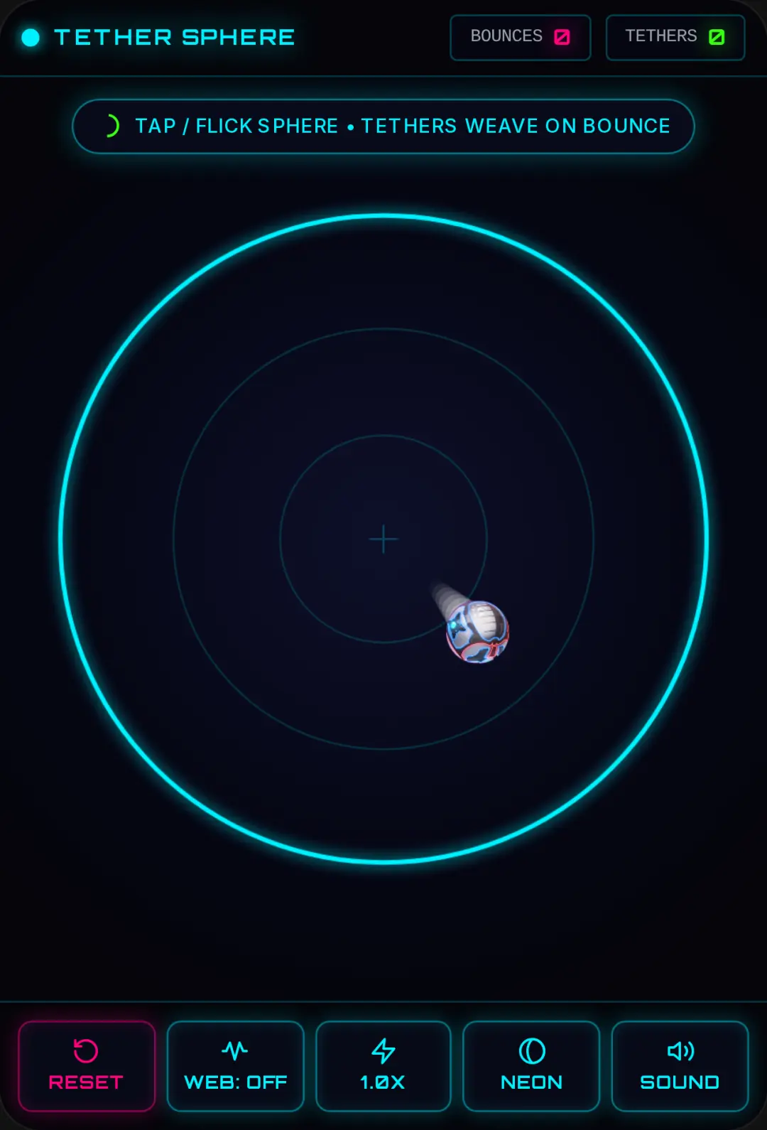 Tether Sphere Simulation cover