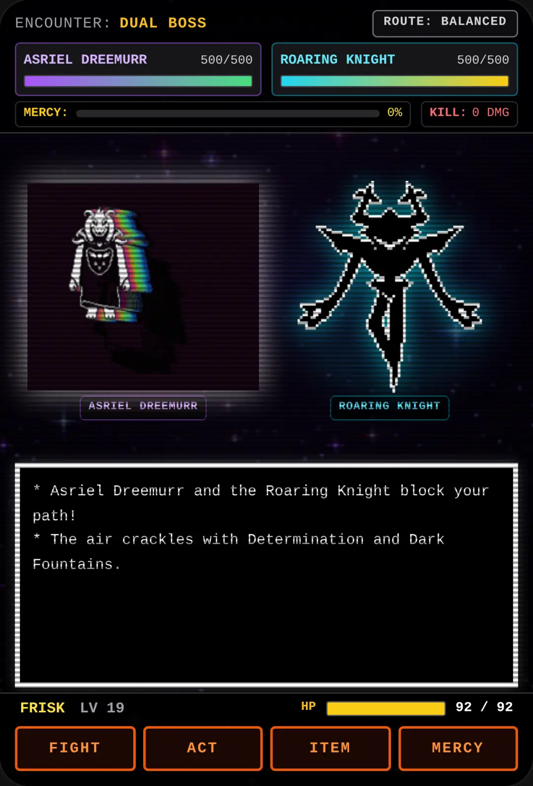 Asriel Dreemurr & Roaring Knight - Boss Fight cover