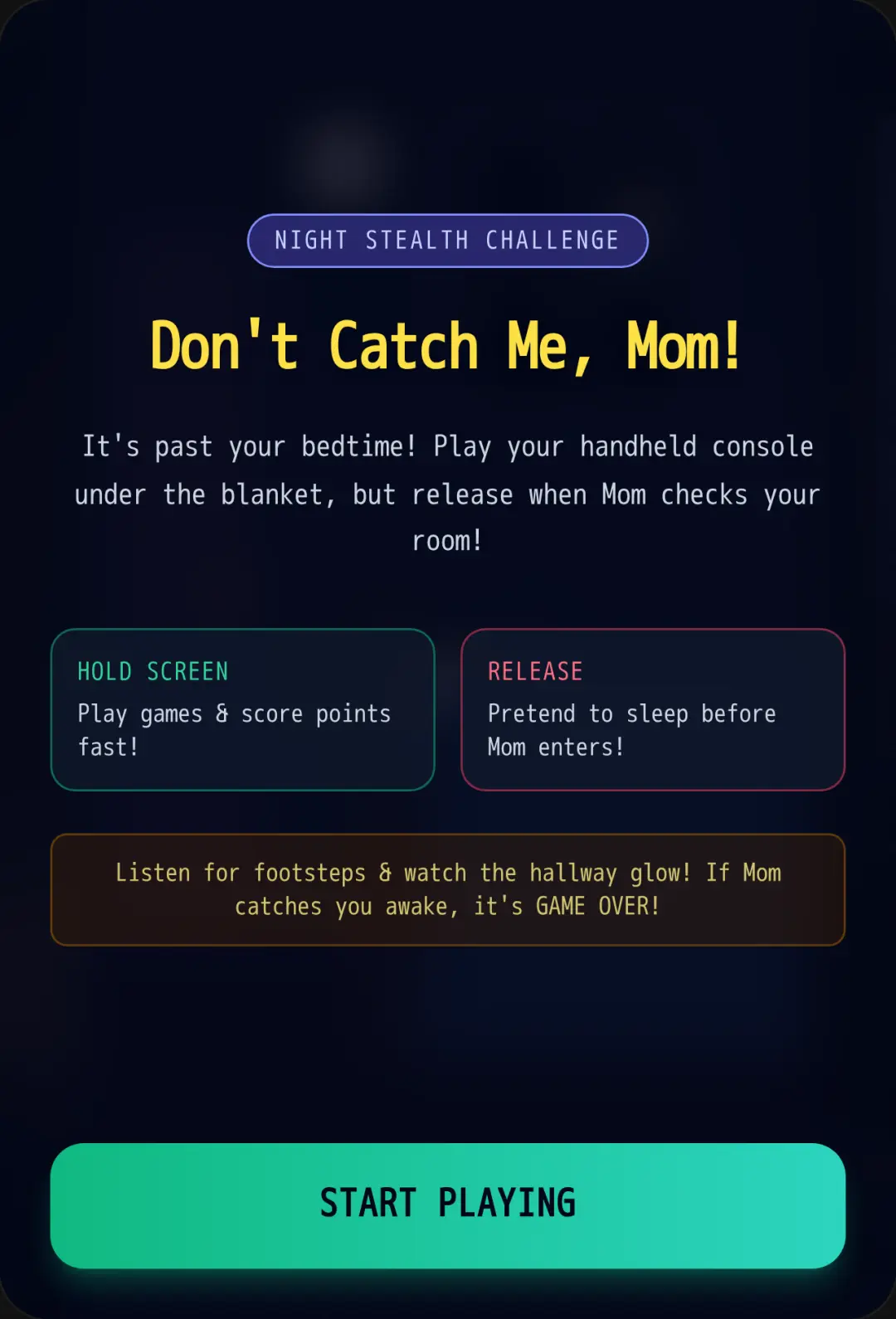 Don't Catch Me, Mom! cover