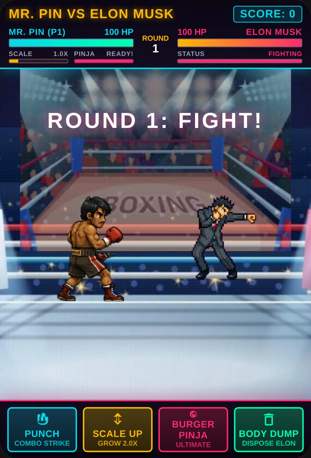 Mr. Pin vs Elon Musk: Scale Up Boxing cover
