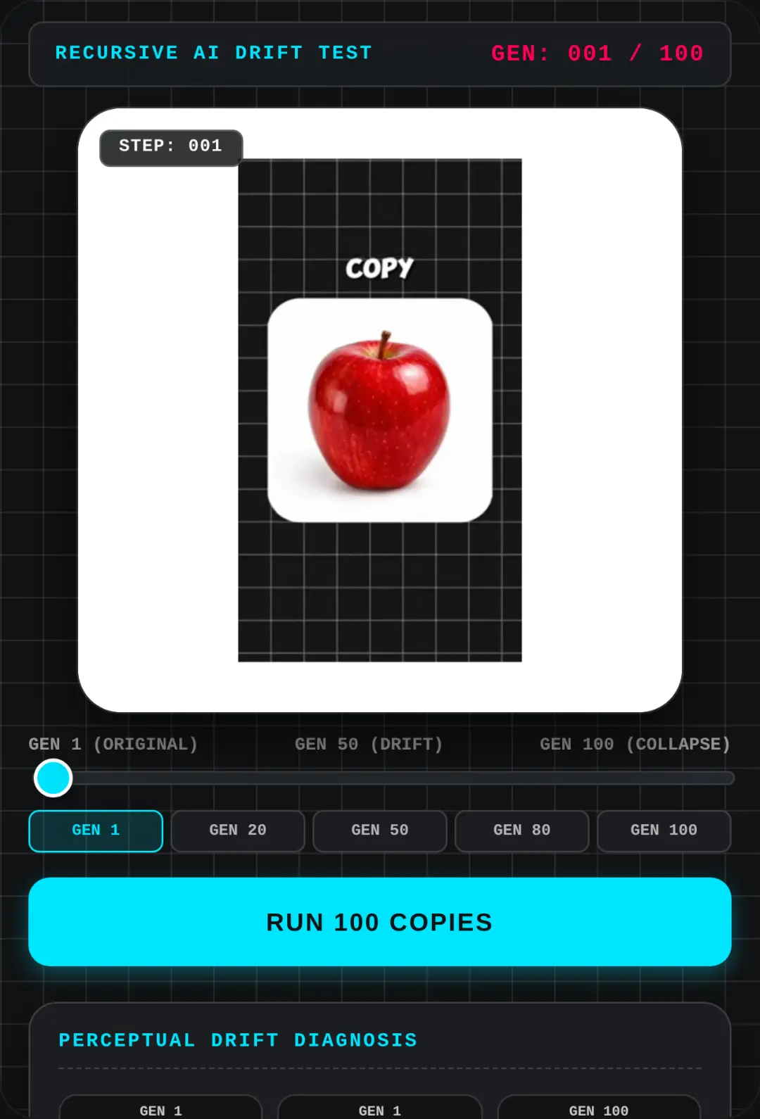 AI Prompt Drift: The 100-Generation Apple Collapse cover