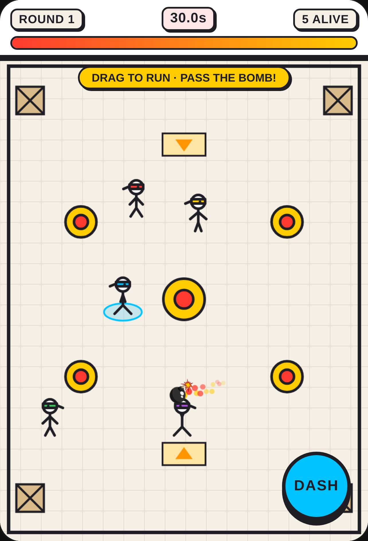 Stickman Bomb Tag: 30s Pass! cover