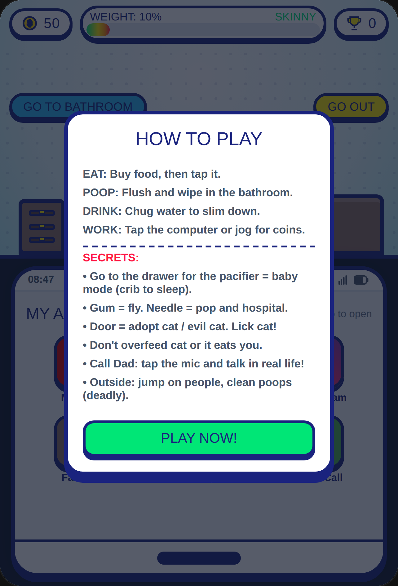 ChonkPhone: Eat, Poop & Flush! cover