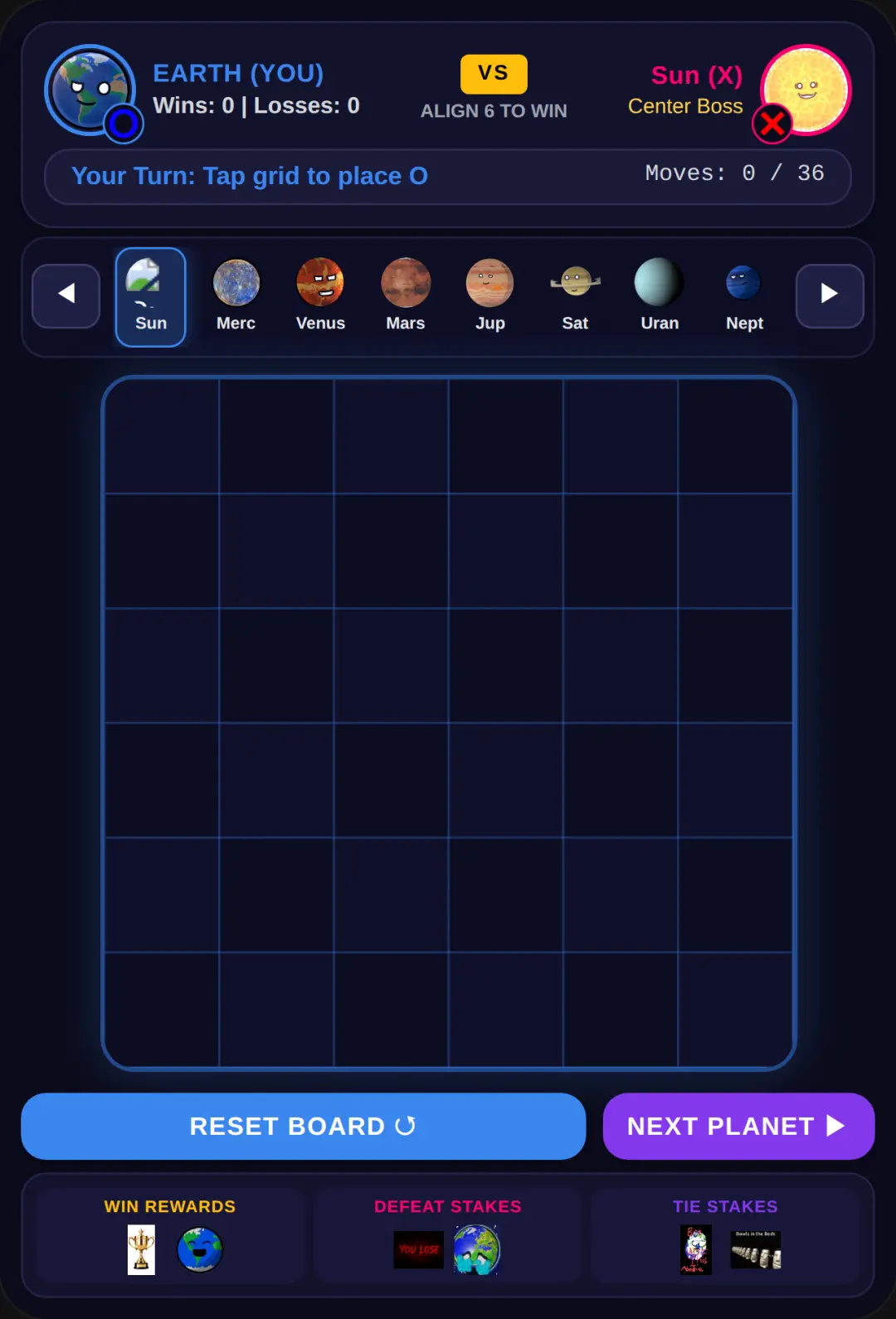 Solarsystem Tic Tac Toe cover