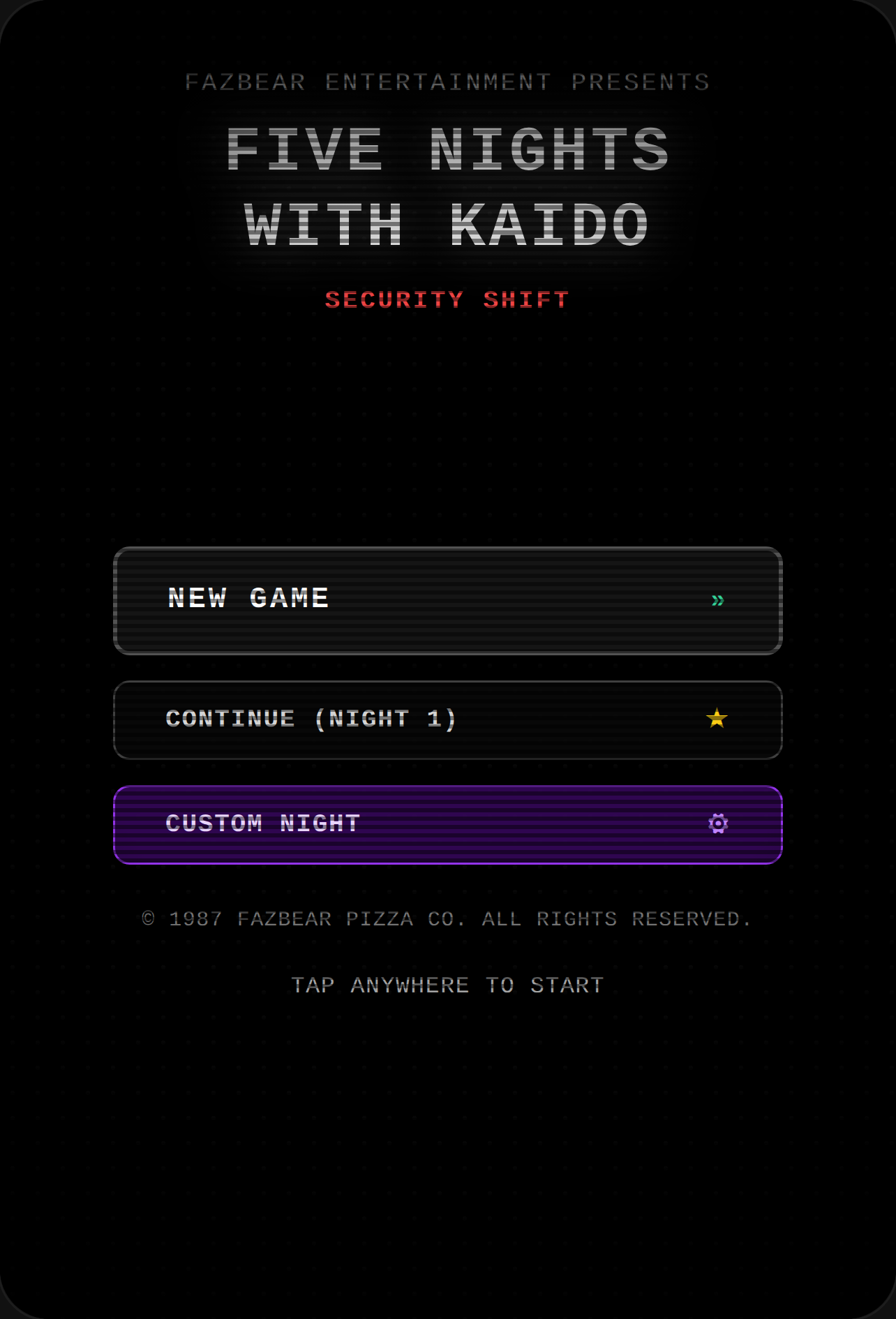 Five Nights with Kaido cover