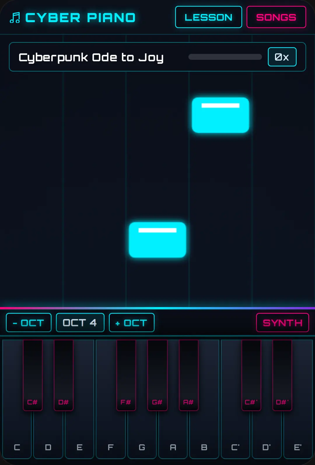 Cyber Neon Piano cover