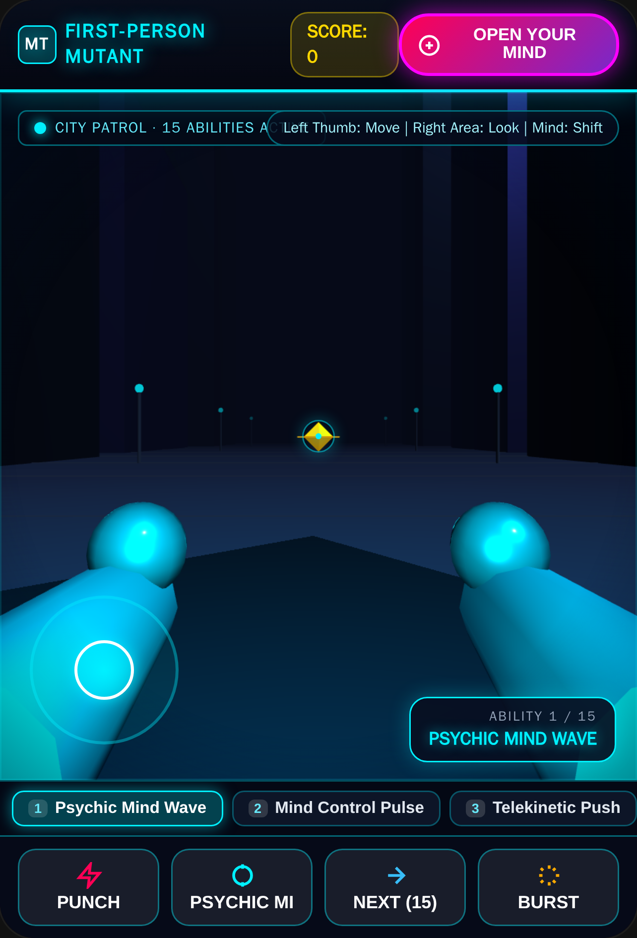 First Person Mutant Hero City Exploration cover