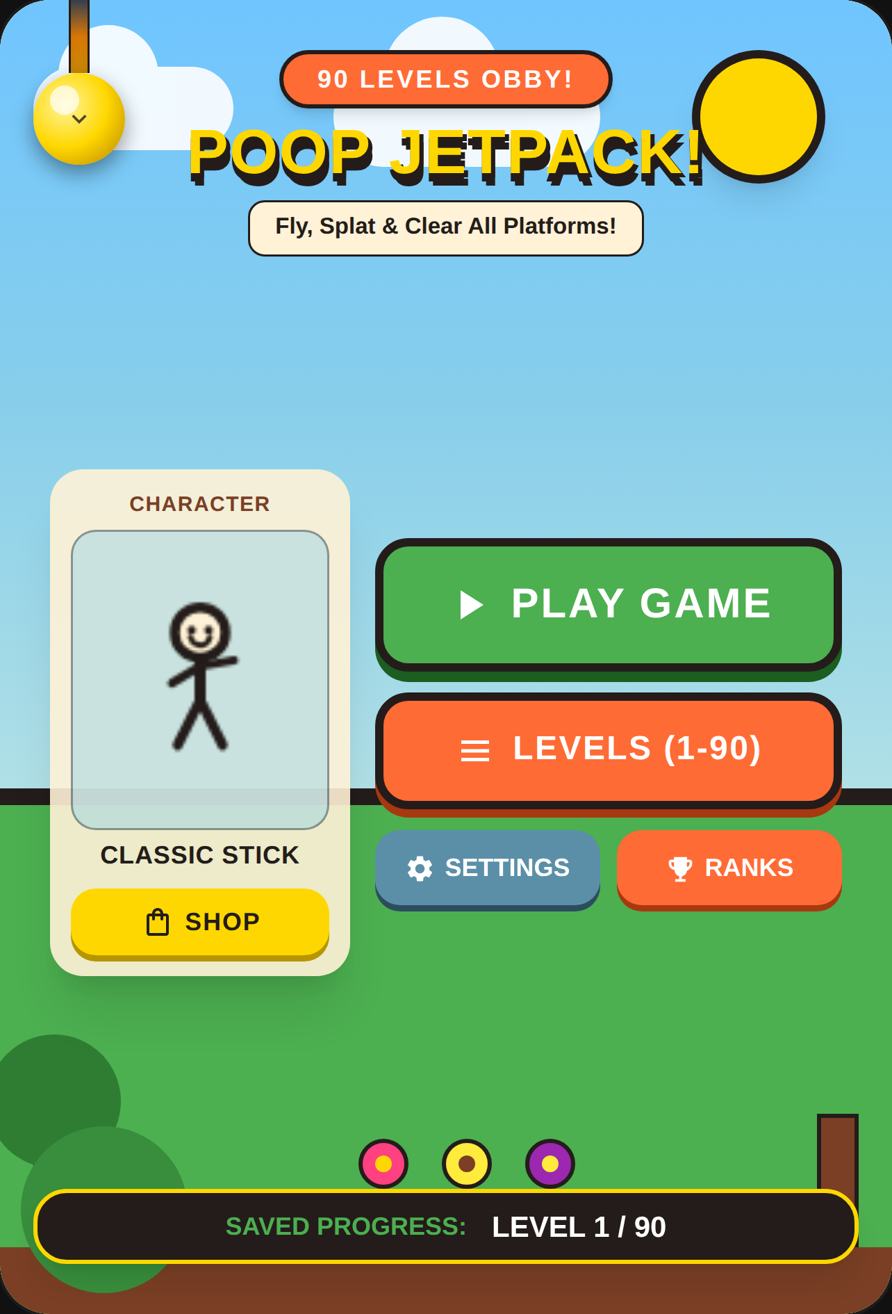 Poop Jetpack Obby - 90 Levels upd 2 cover