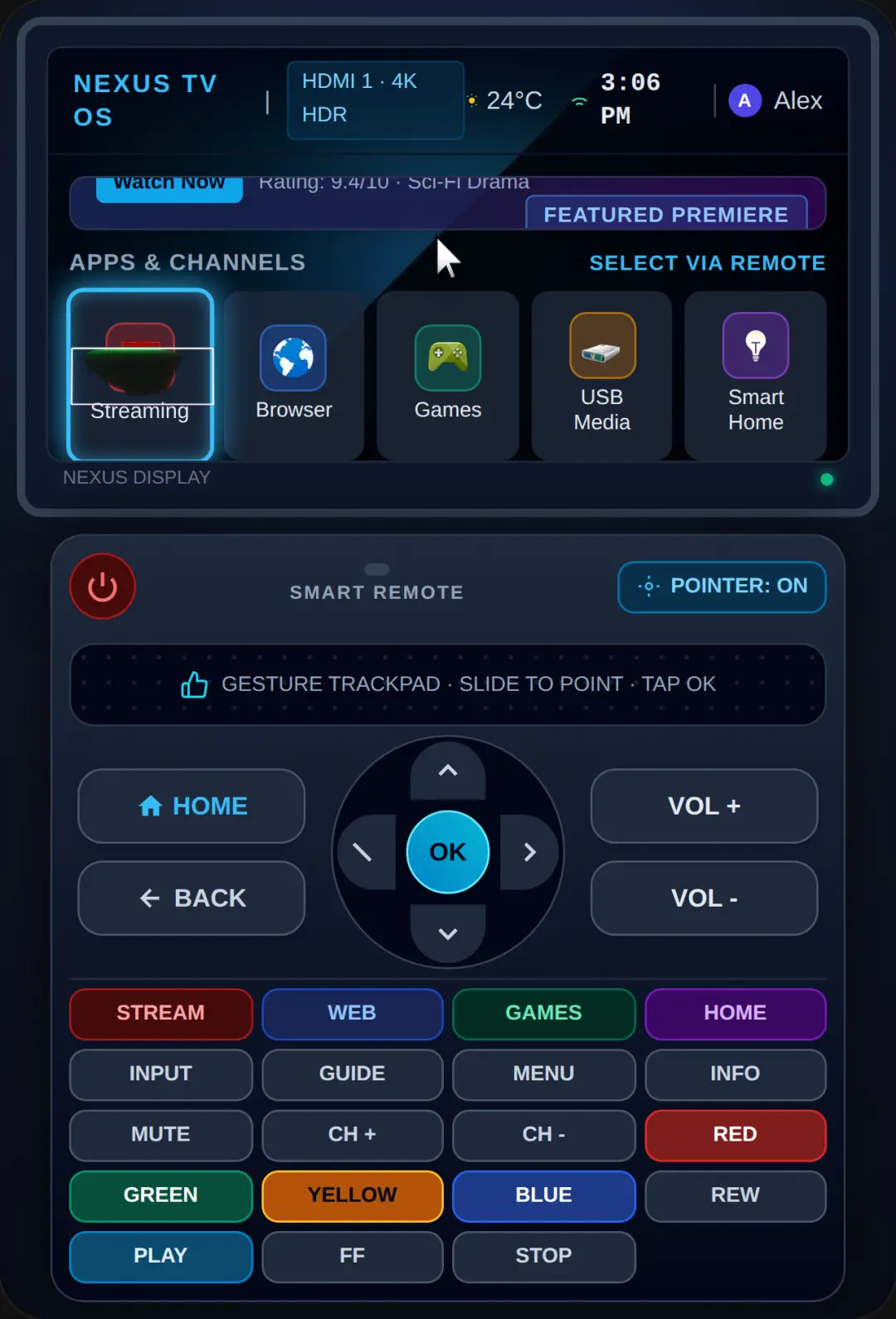Smart TV OS - Remote Control cover