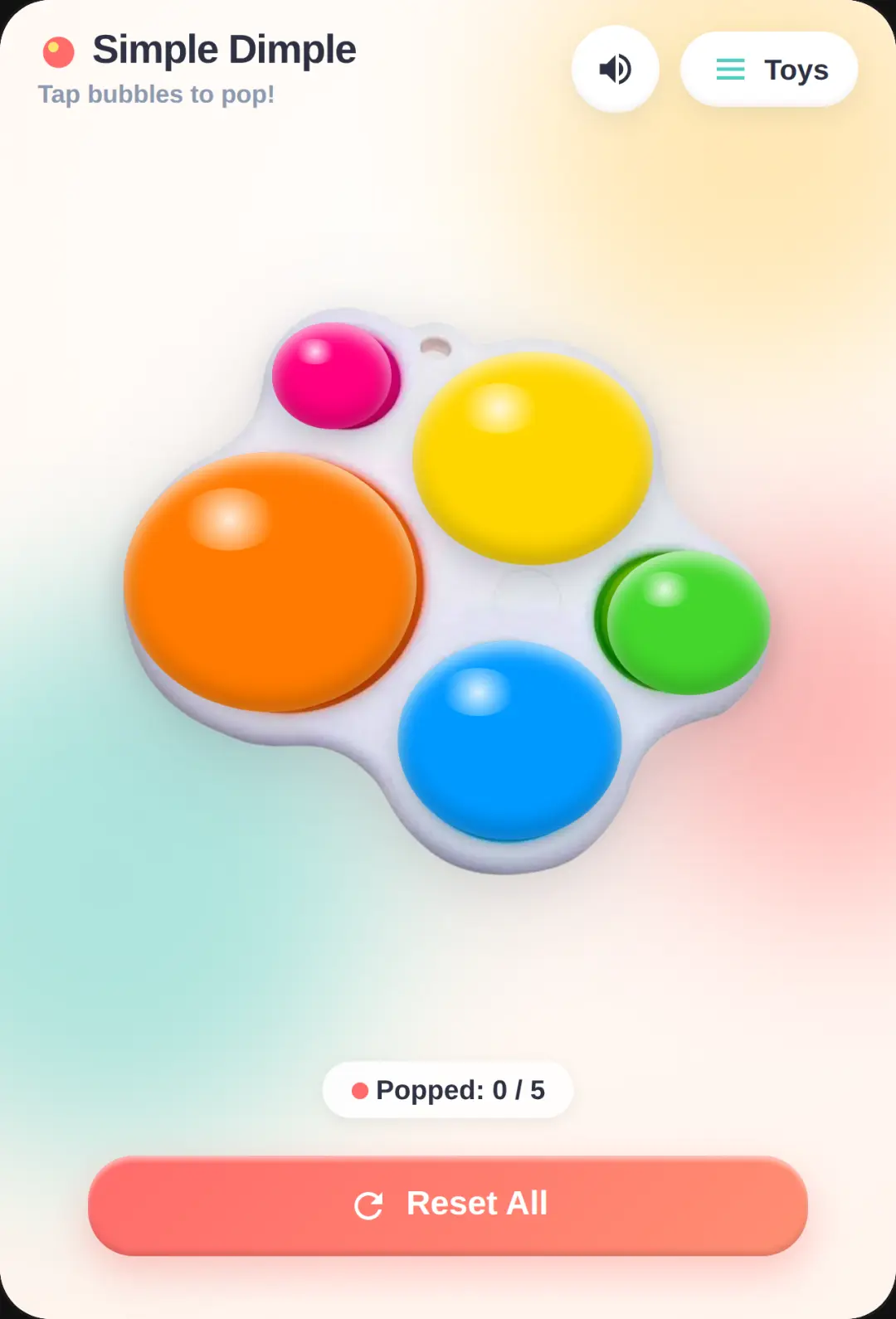 Simple Dimple Fidget Toy cover