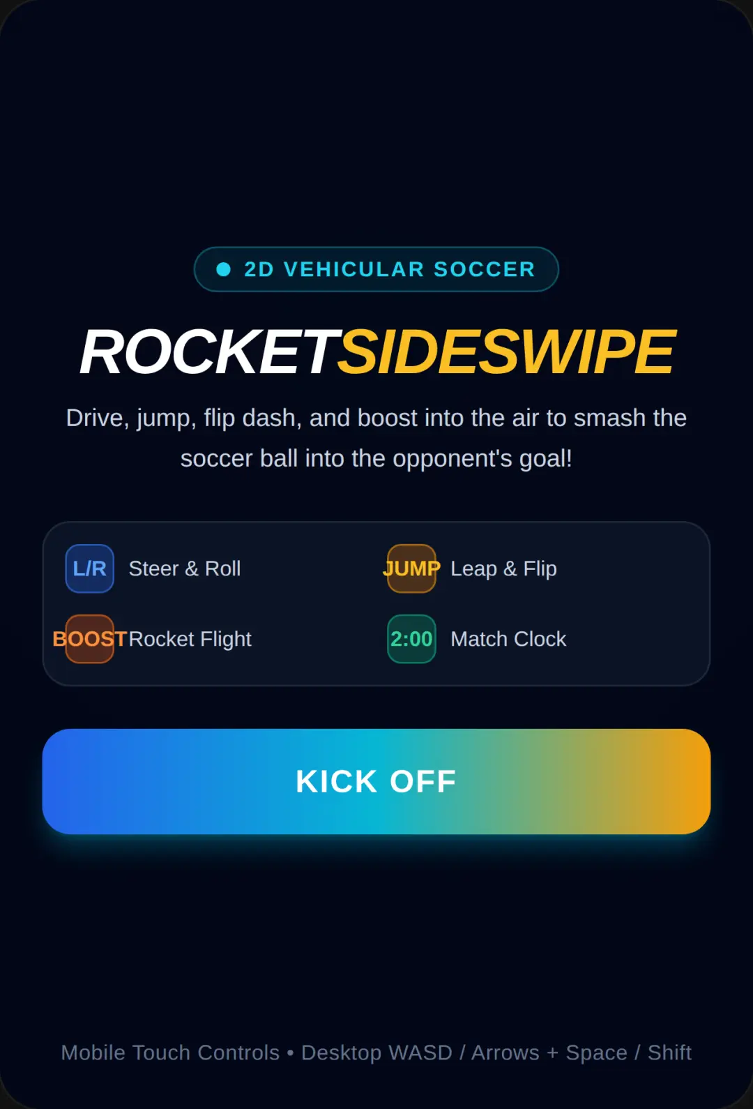 Rocket League Sideswipe 2D cover