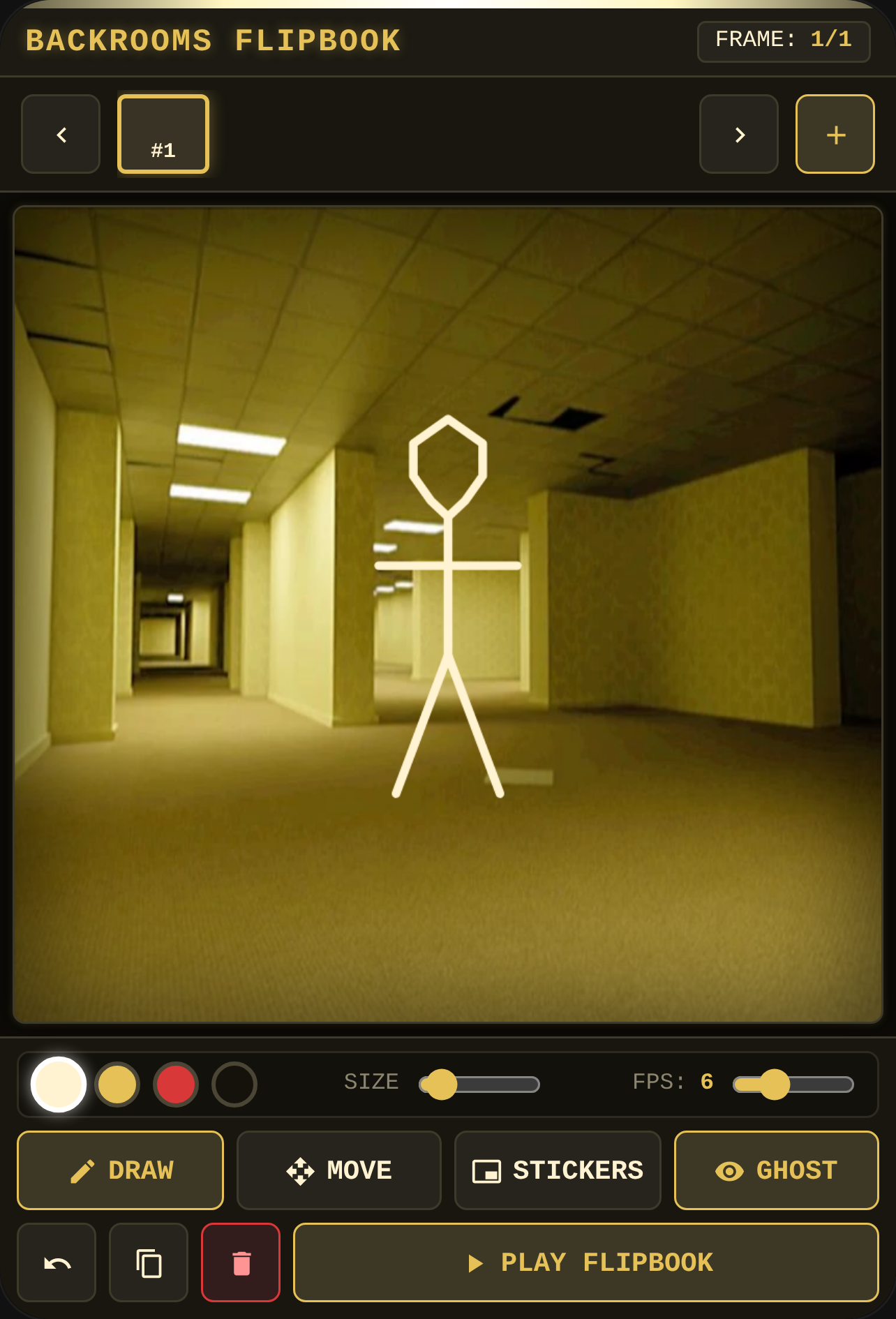 Backrooms Stickman Flipbook cover