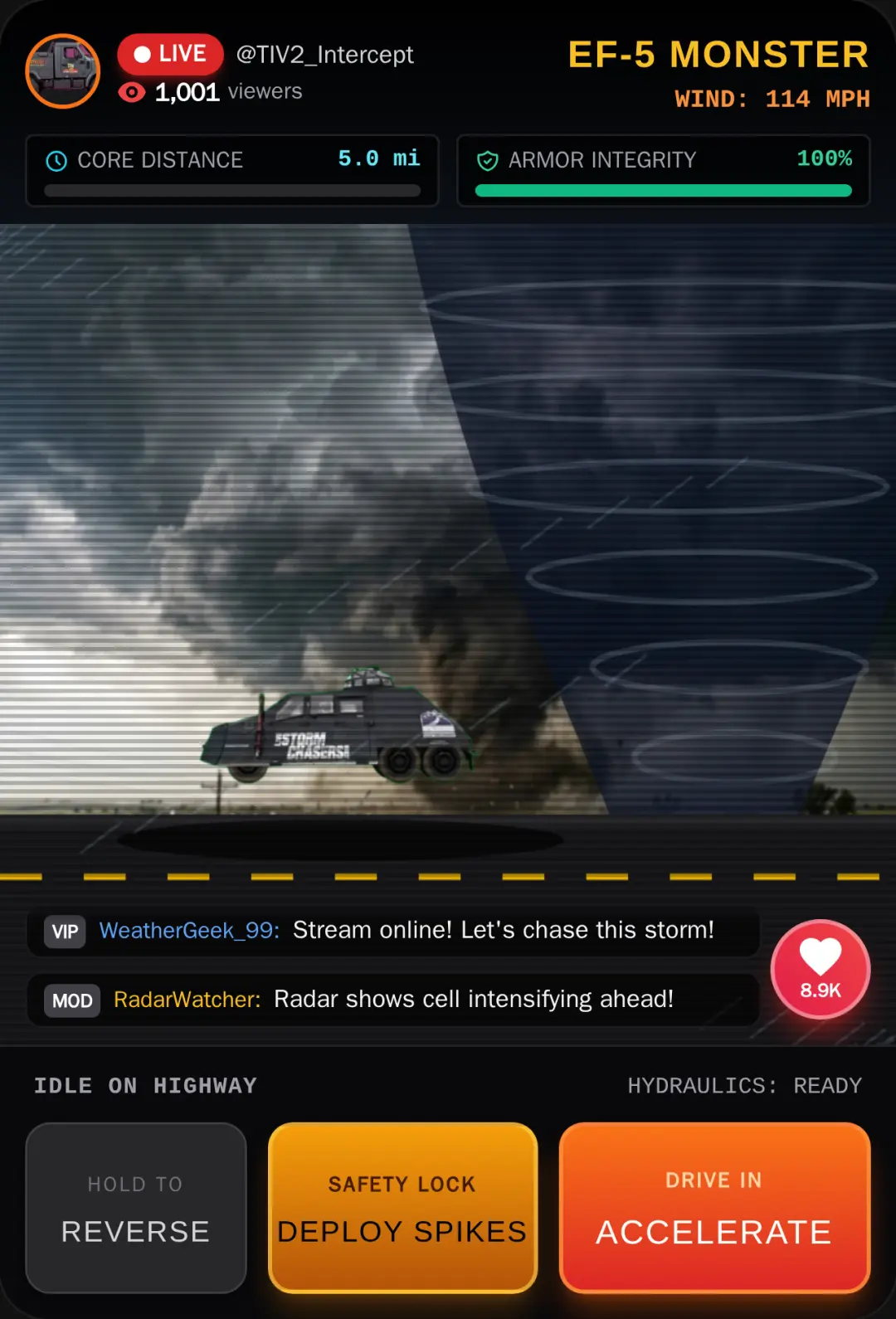 Storm Interceptor: Live Chase cover