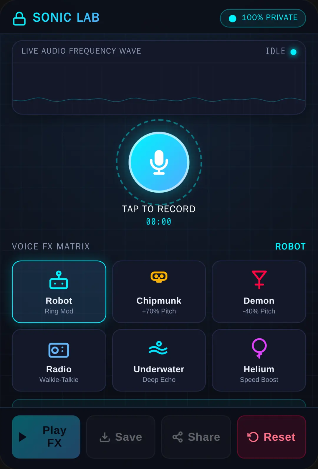 Voice changer (no one can hear your voice)
