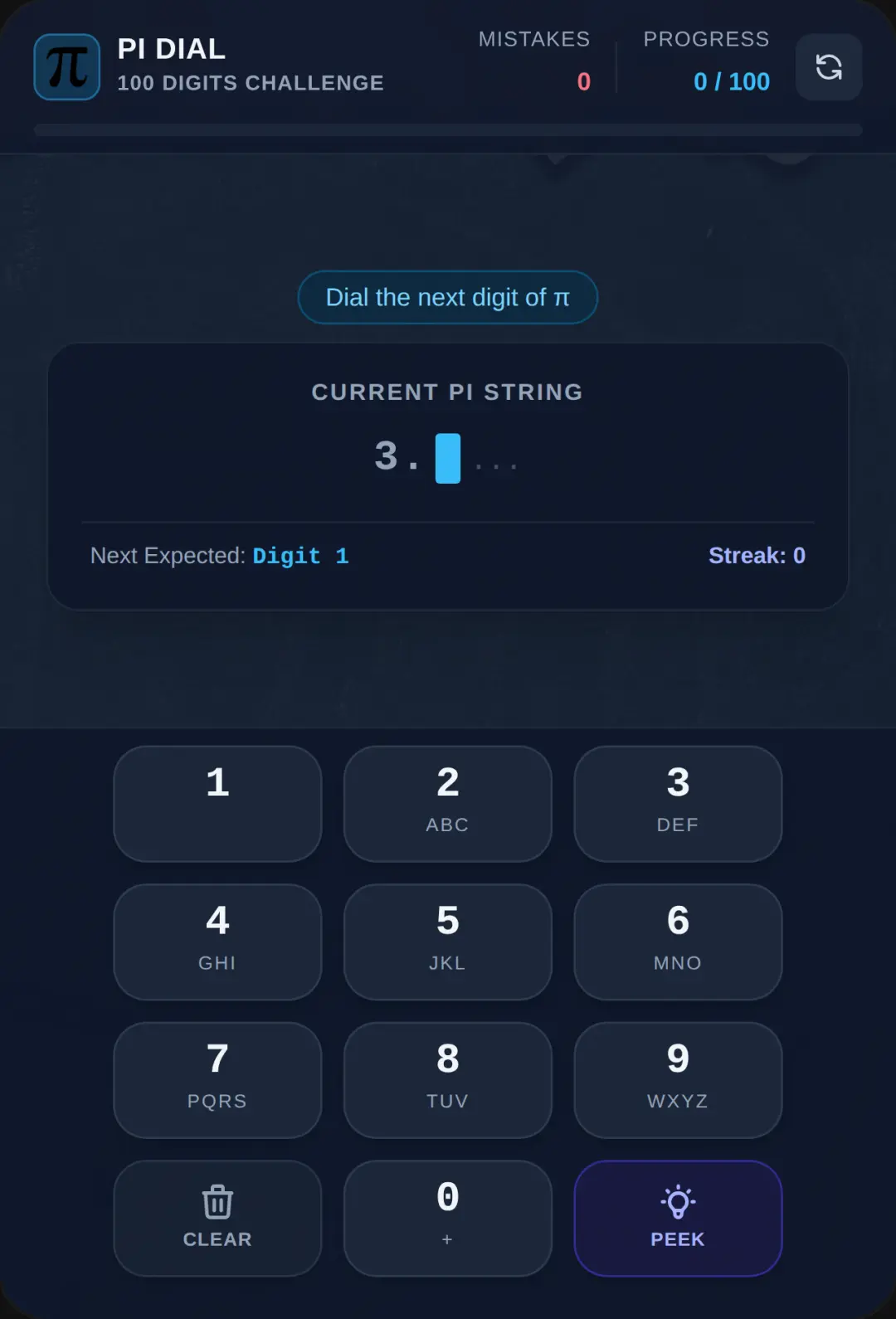 Pi Dial - Dial the 100 Digits of Pi cover